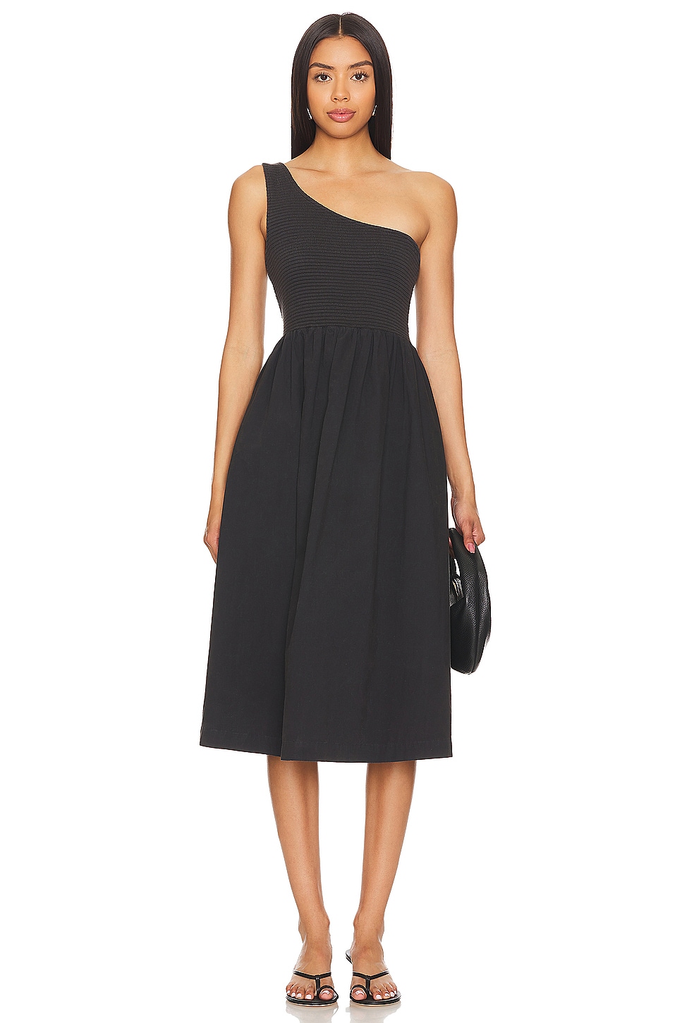 Connie One Shoulder Smocked Dress - luluinthesky