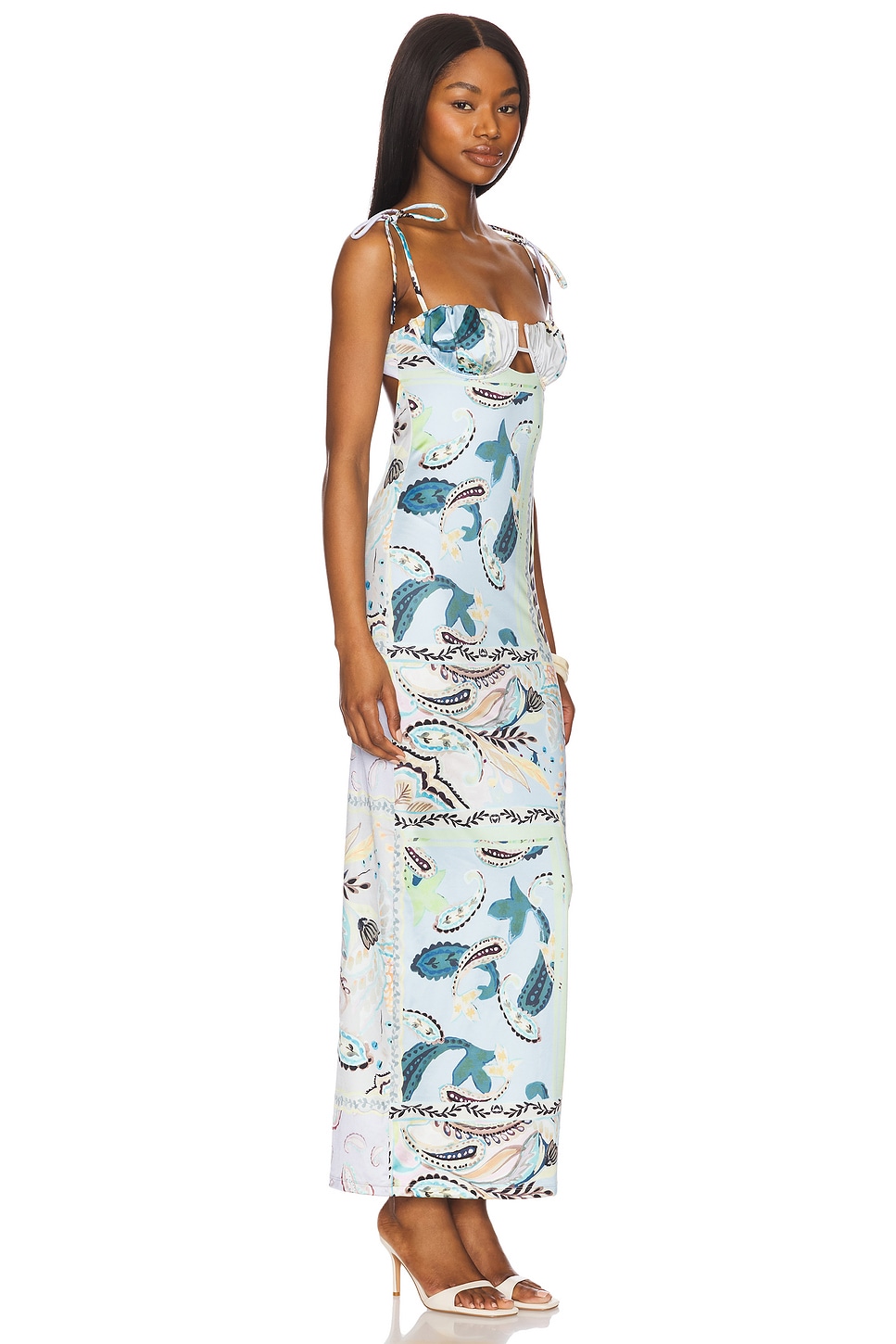 Petal Long Slip Dress - luluinthesky