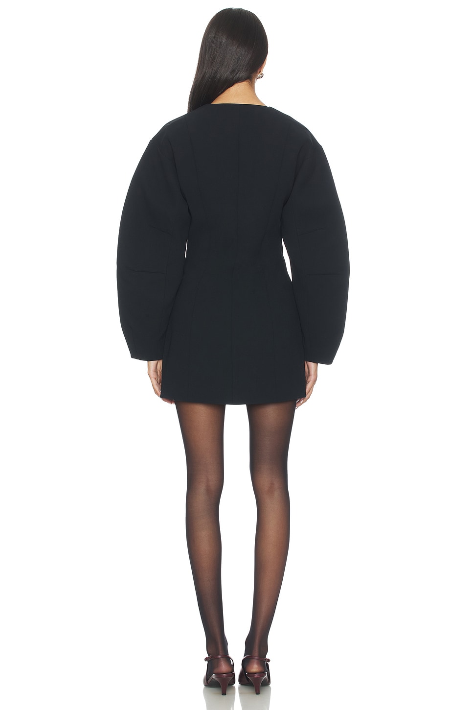 Norna Polished Crepe Mini Dress - luluinthesky