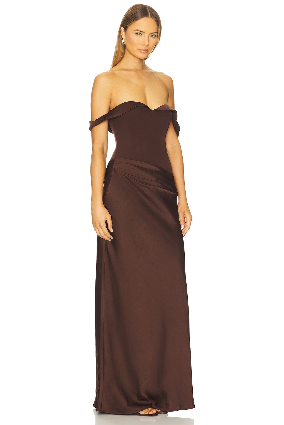 Ebony Off Shoulder Maxi Dress - luluinthesky