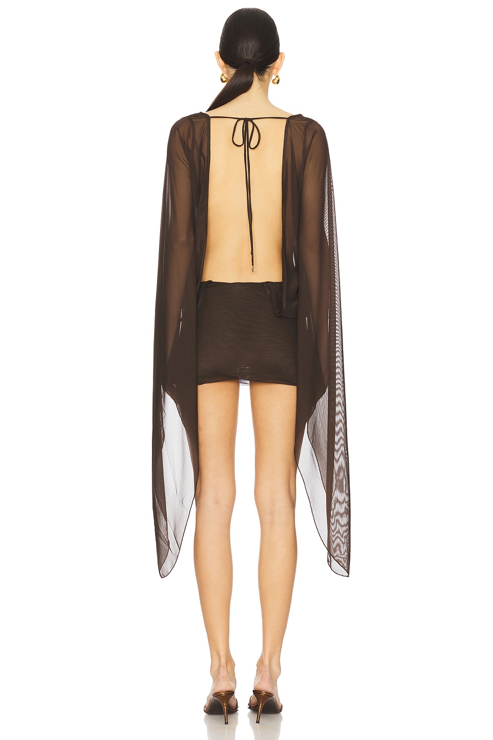 Draped Xxl Sleeve Dress - luluinthesky