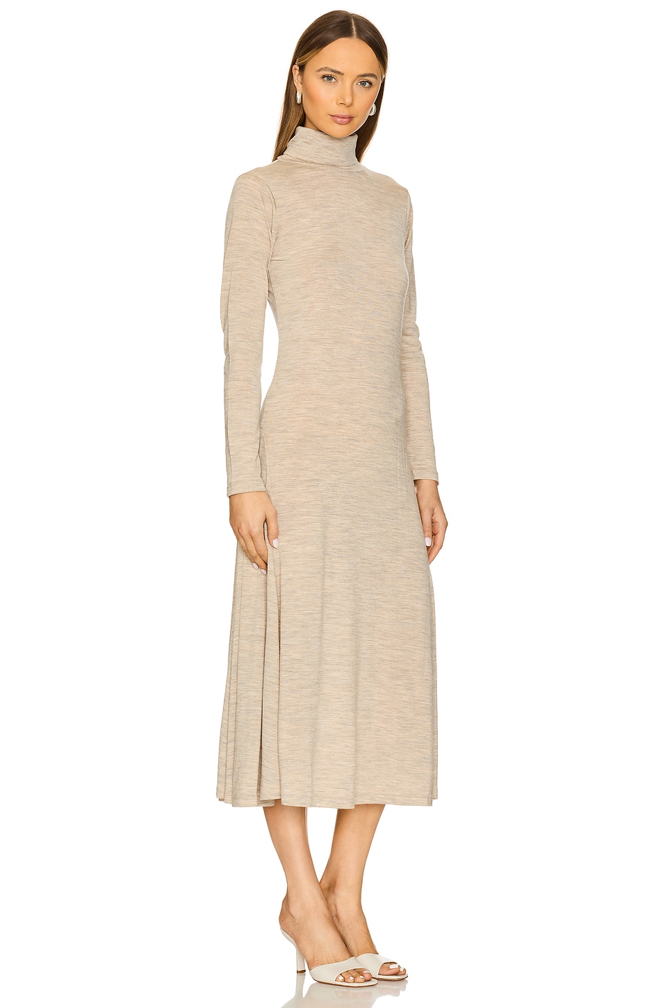 Wool-blend Turtleneck Dress - luluinthesky