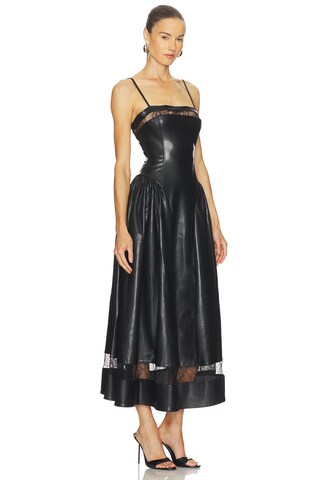 Lace Panel Corset Midi Dress - luluinthesky