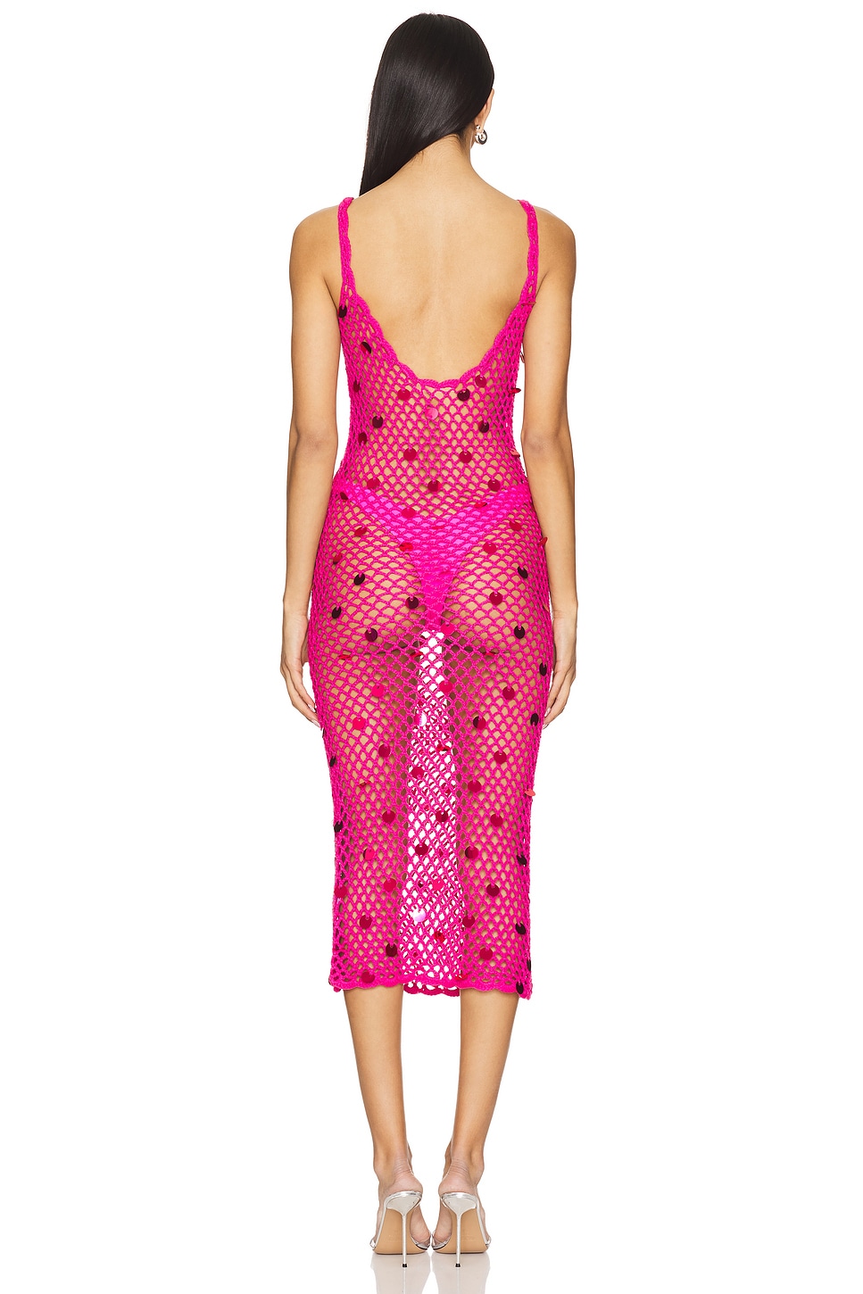 Adelida Crochet Midi Dress - luluinthesky