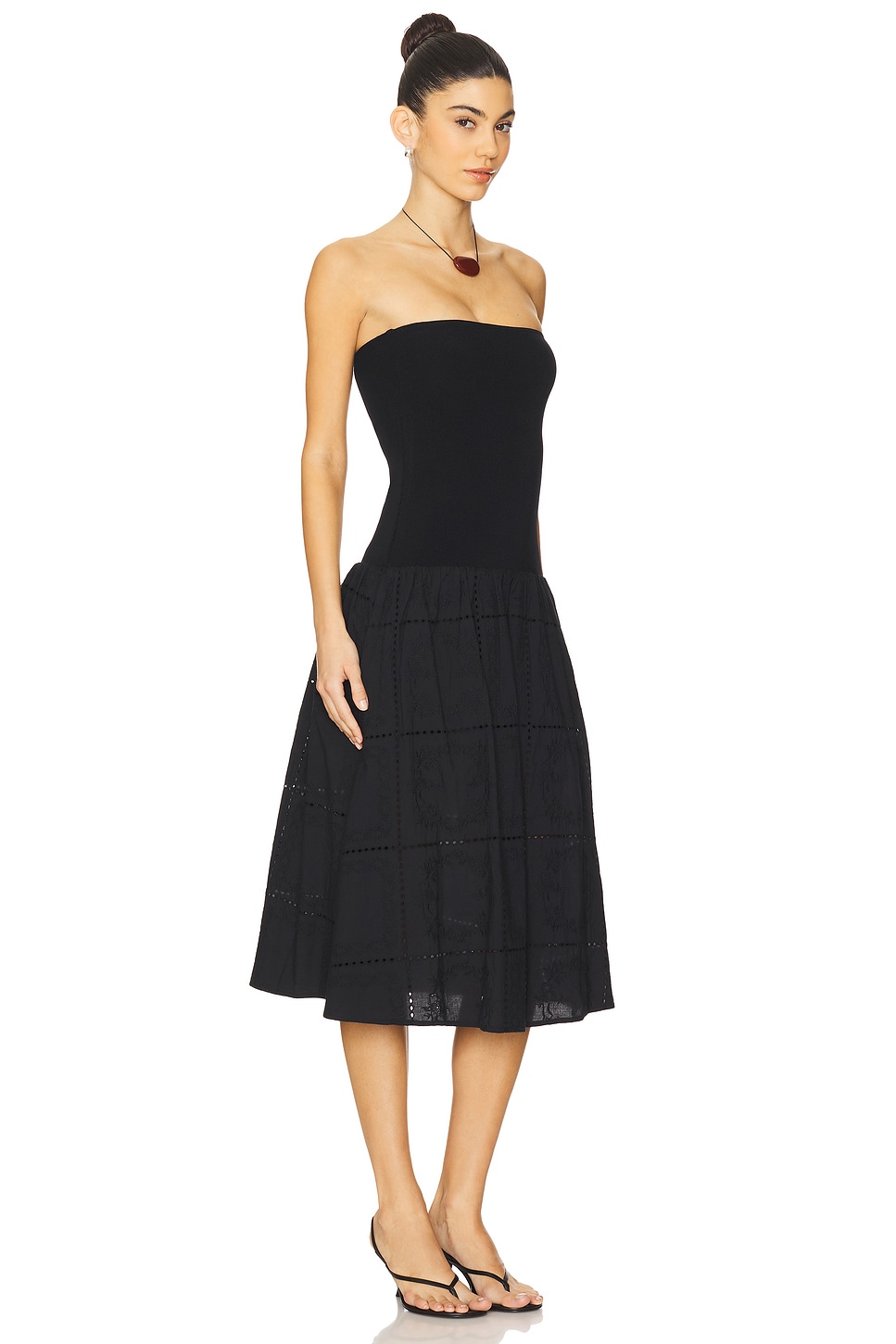 Ribbed Cotton Midi Dress - luluinthesky