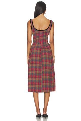 Freya Plaid Midi Dress - luluinthesky