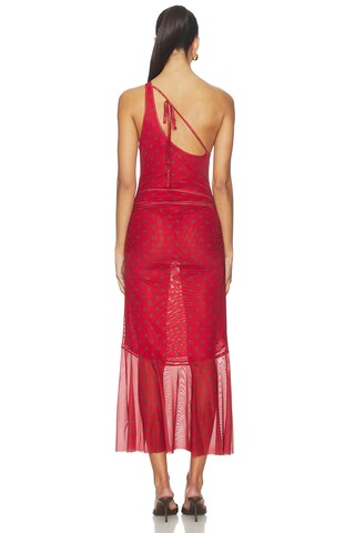 Polka Dot Asymmetric Dress - luluinthesky