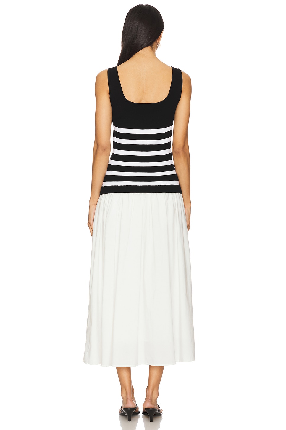 Sienna Squareneck Twofer Midi Dress - luluinthesky