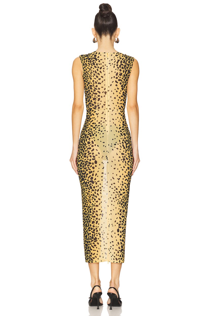 Sleeveless Power Mesh Midi Dress - luluinthesky