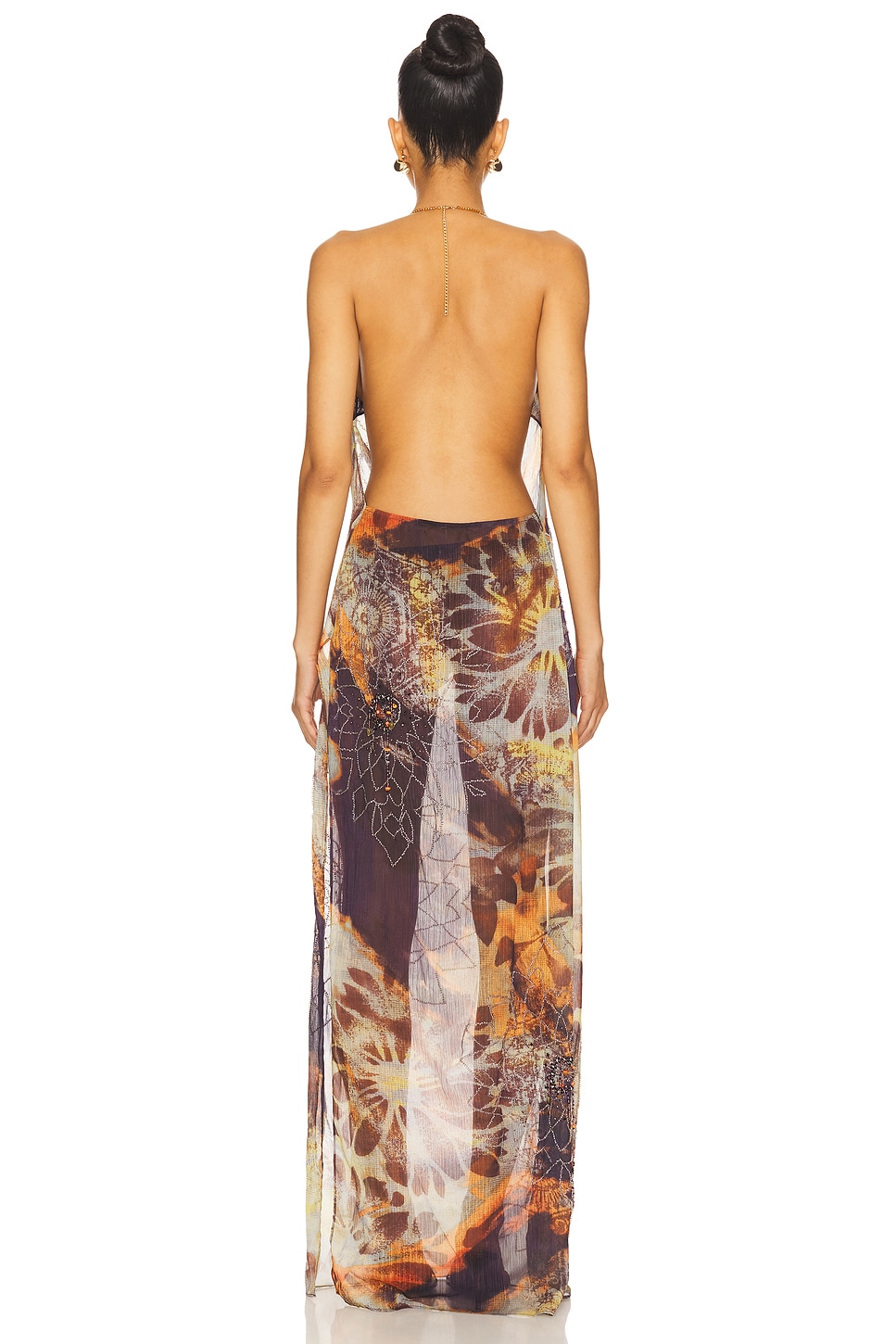 Dahlia Cowl Beaded Dress - luluinthesky