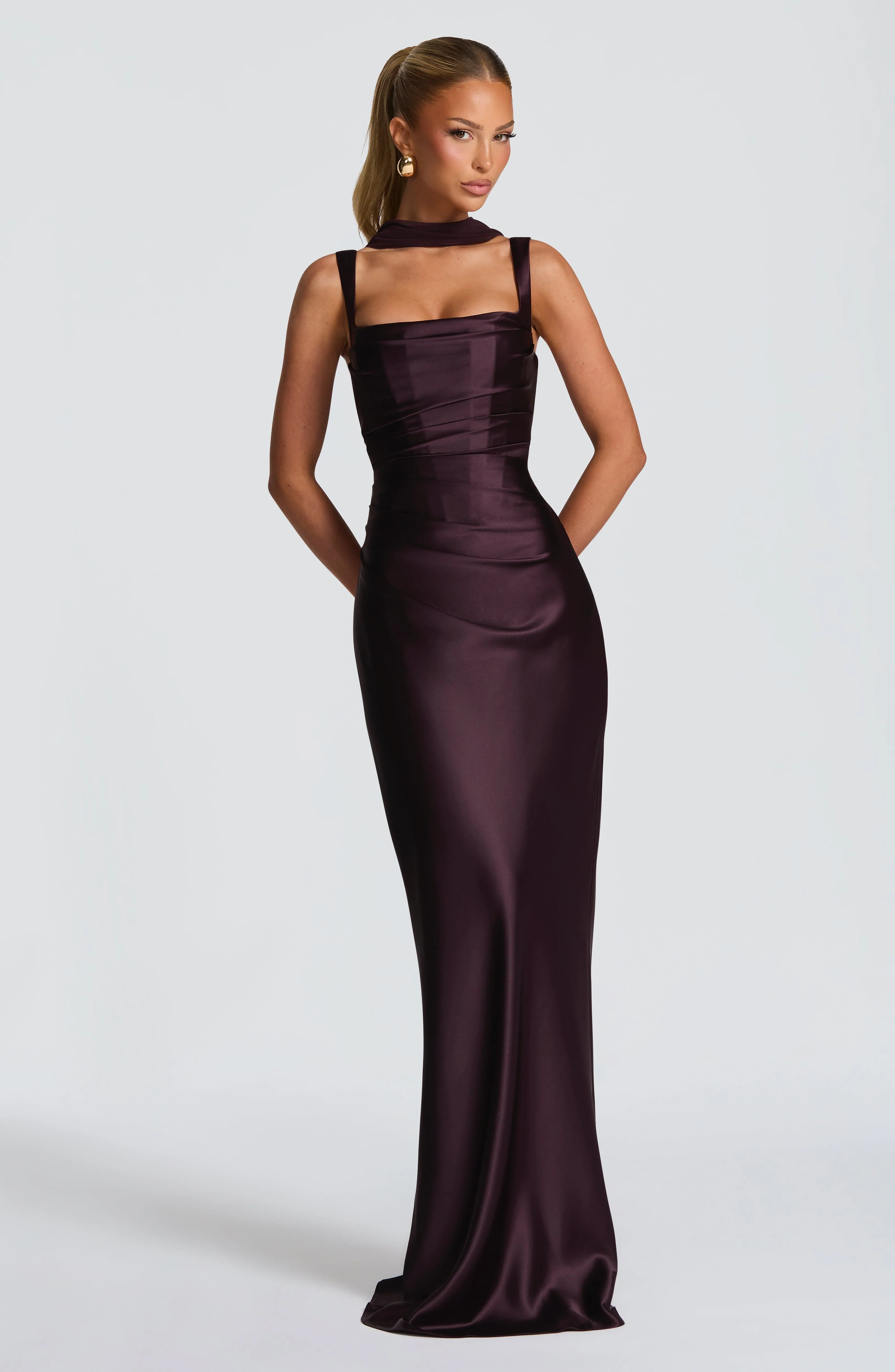 Calanthe Maxi Dress - Plum - luluinthesky