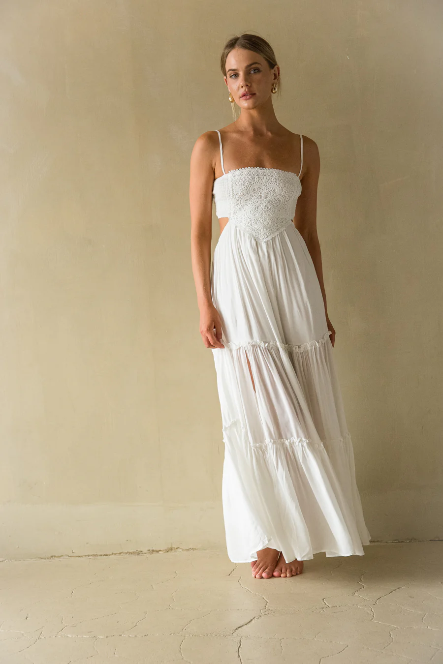 Aylani Lace Cutout Maxi Dress - luluinthesky