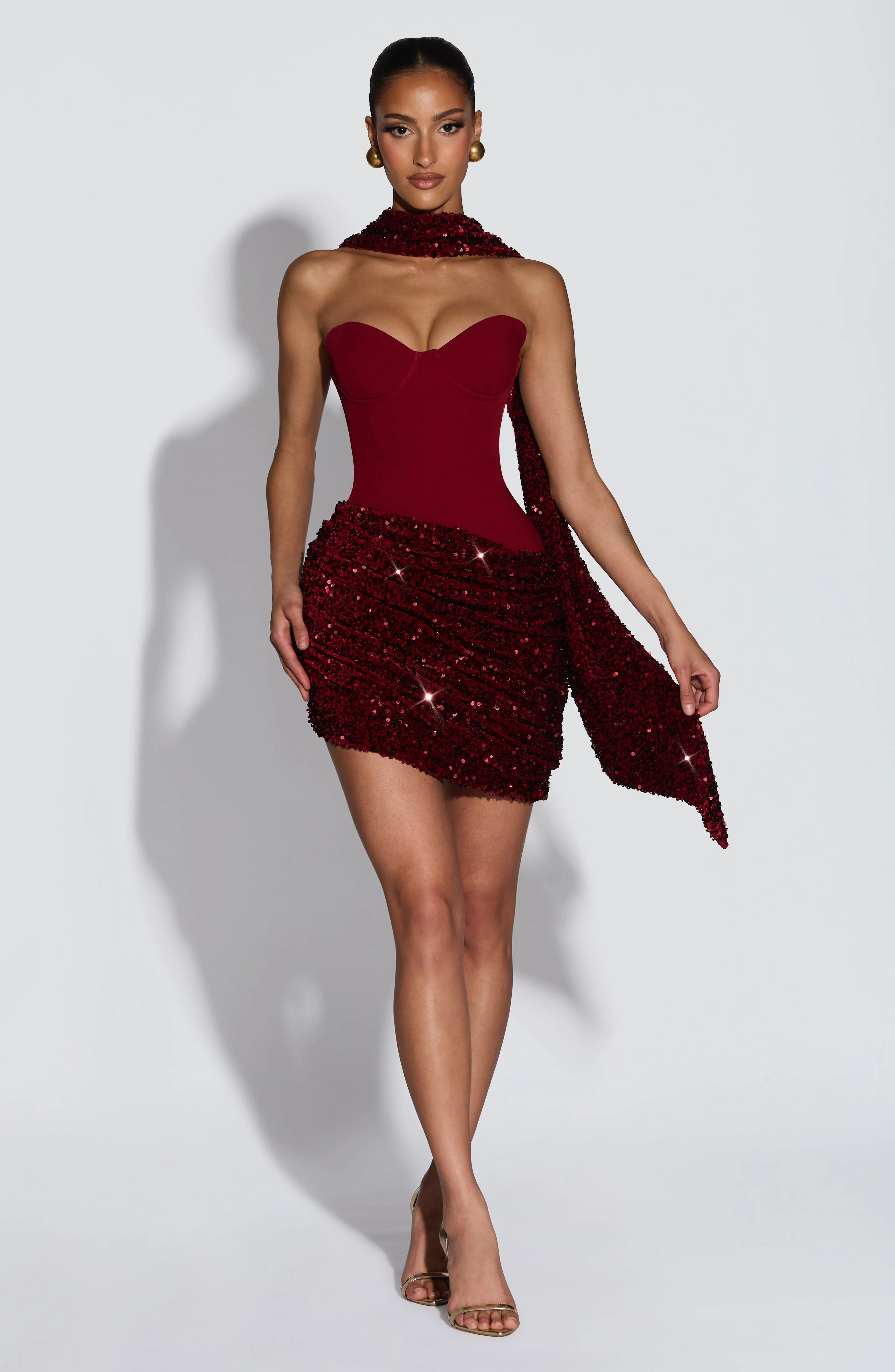 Denise Mini Dress - Wine - luluinthesky