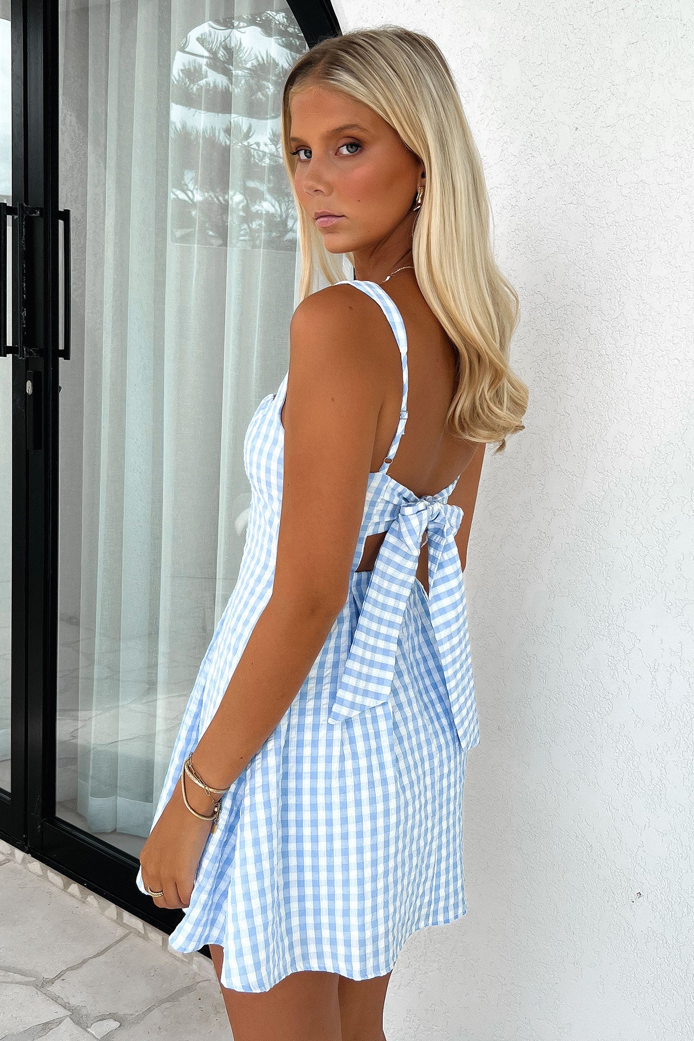 Bransley Dress - Blue/White - luluinthesky