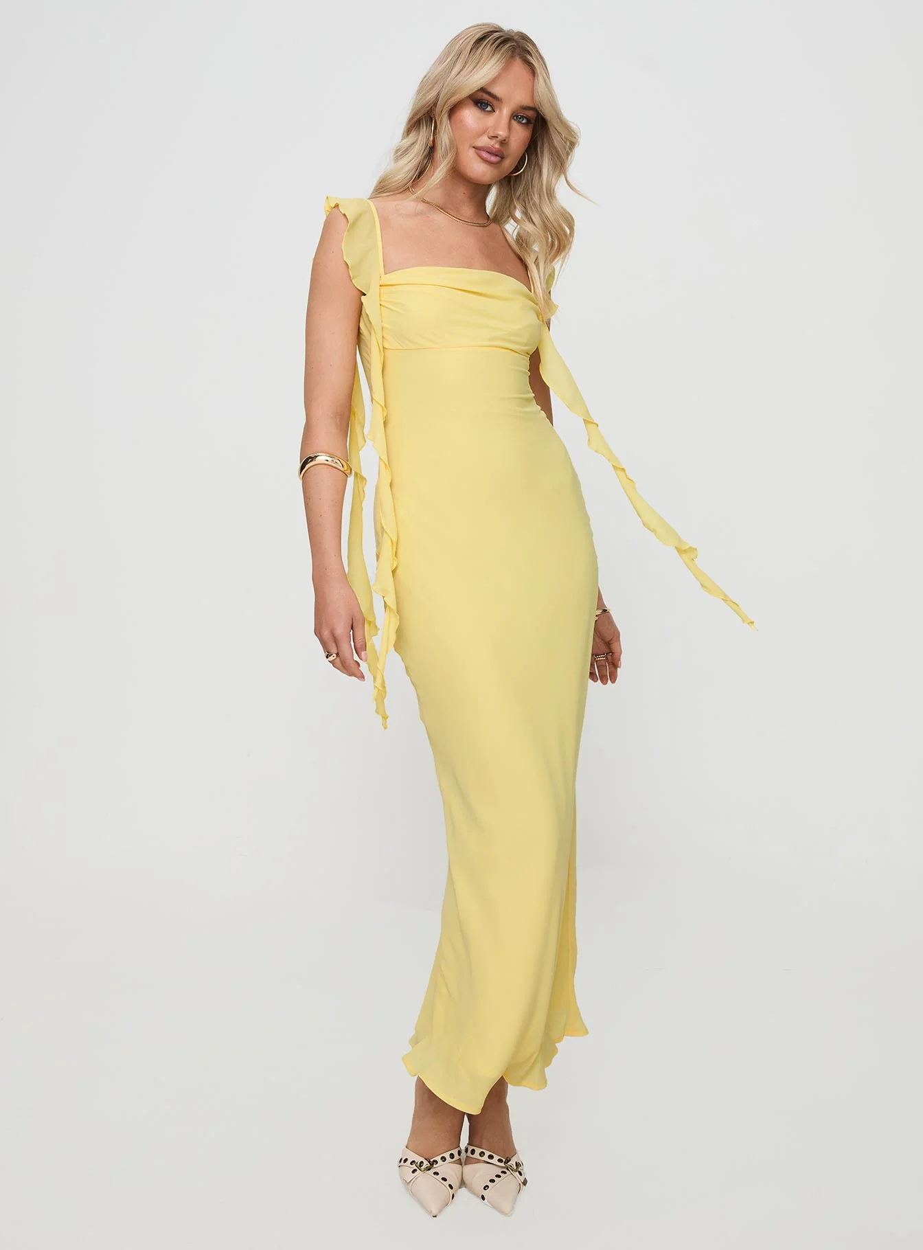 Lanai Maxi Dress Lemon - luluinthesky