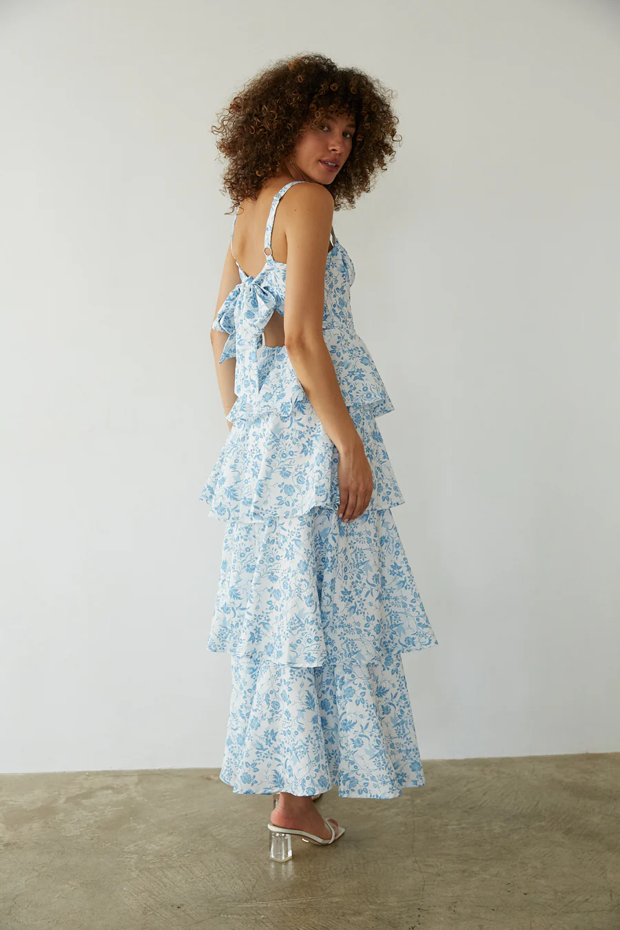 Everlee Bustier Tiered Maxi Dress - luluinthesky