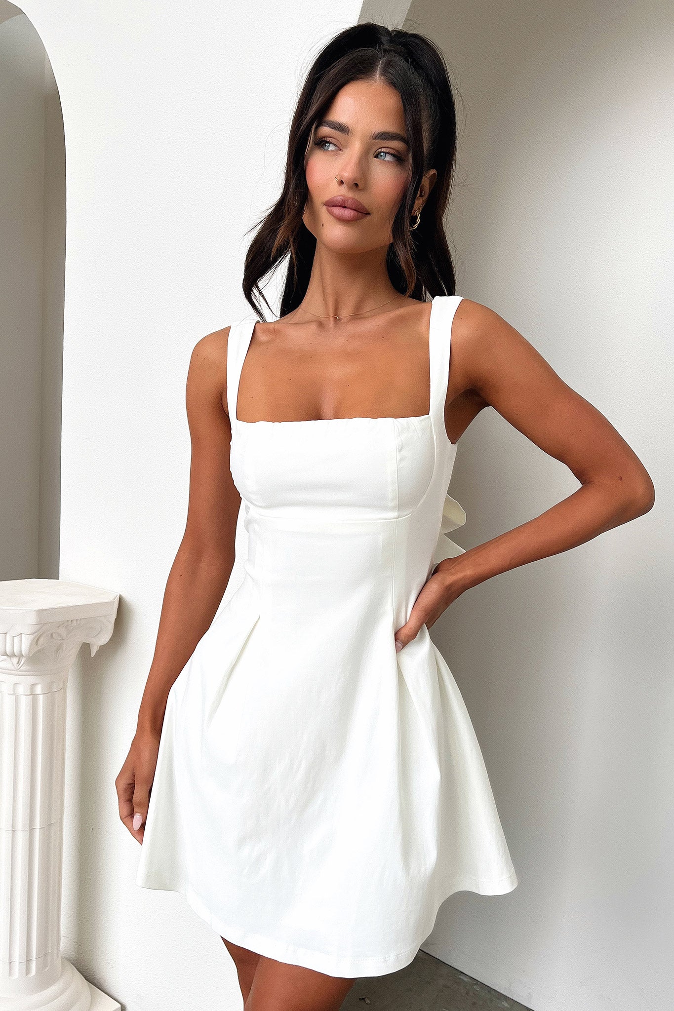 Bransley Dress - White - luluinthesky