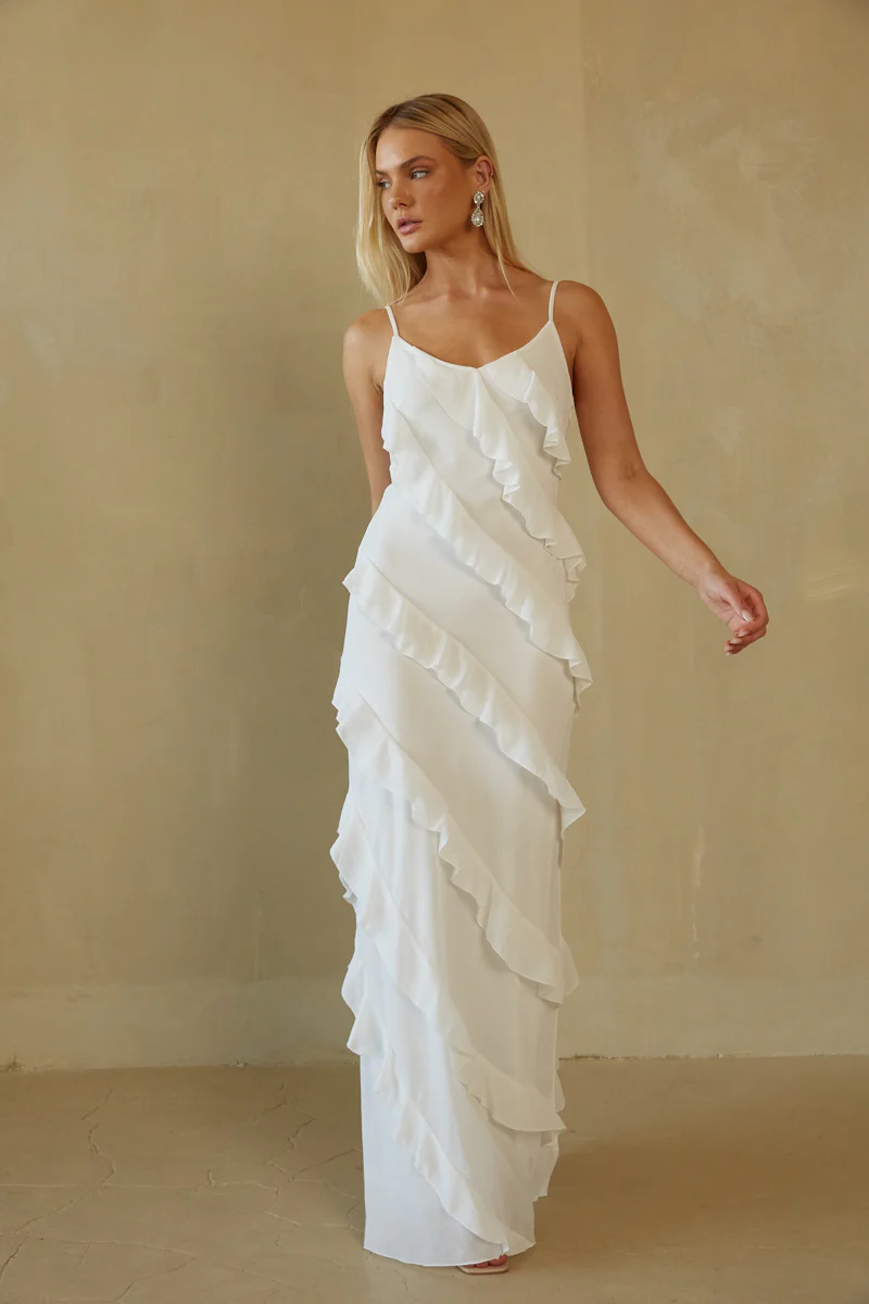 Elizabeth Tiered Ruffle Maxi Dress - luluinthesky