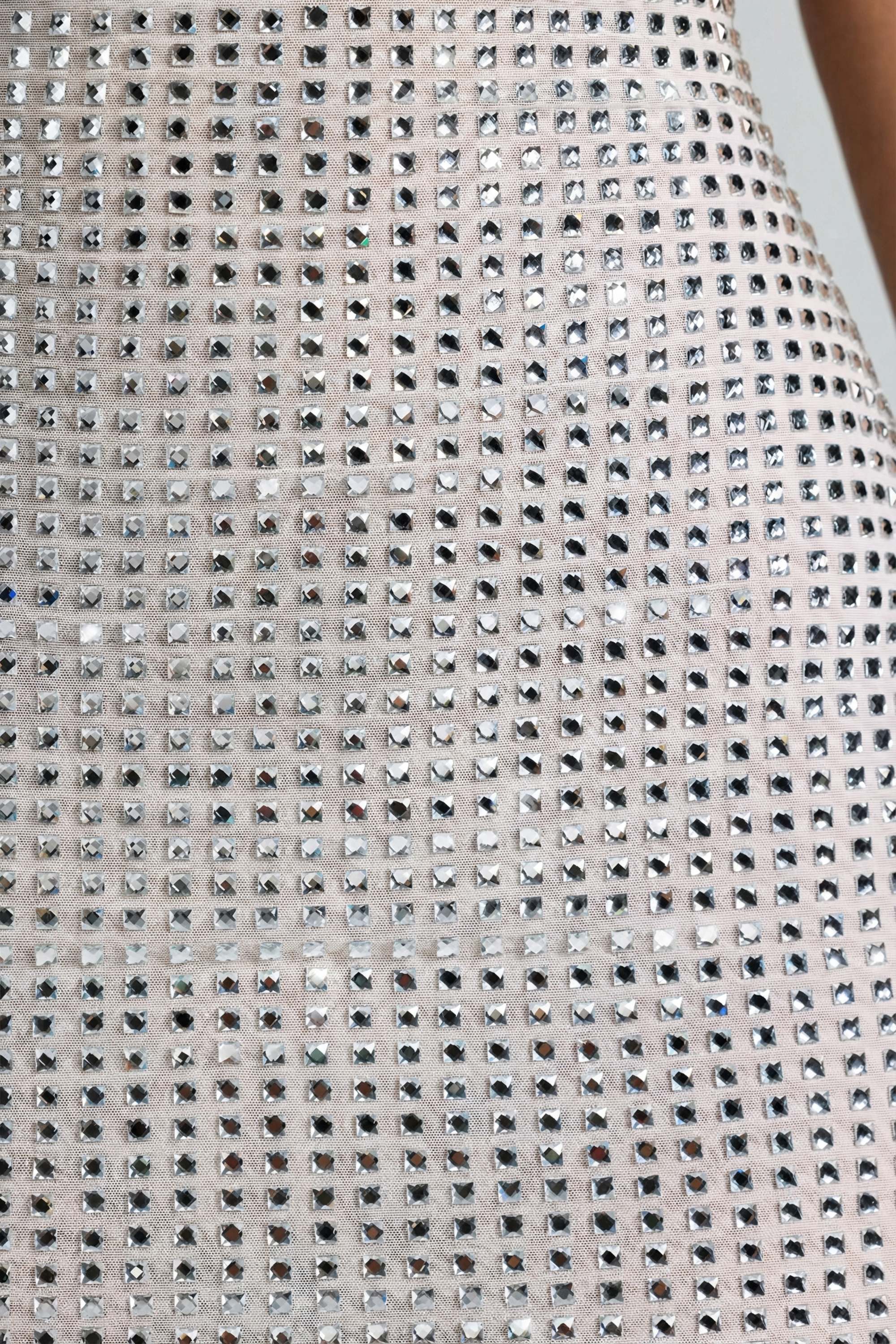 Embellished Halterneck Mini Dress in White - luluinthesky