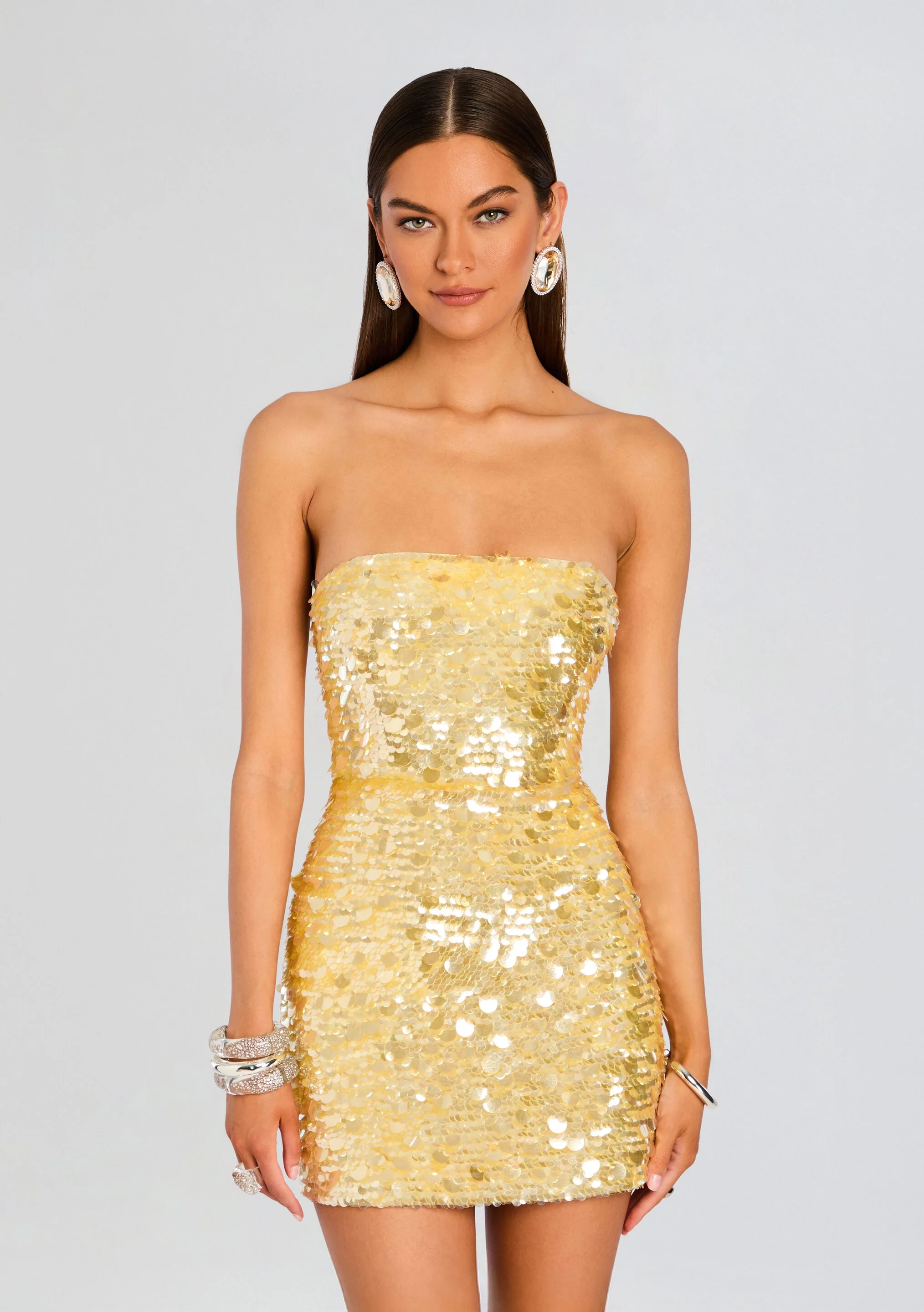 Nolia Sequin Embellished Dress - luluinthesky