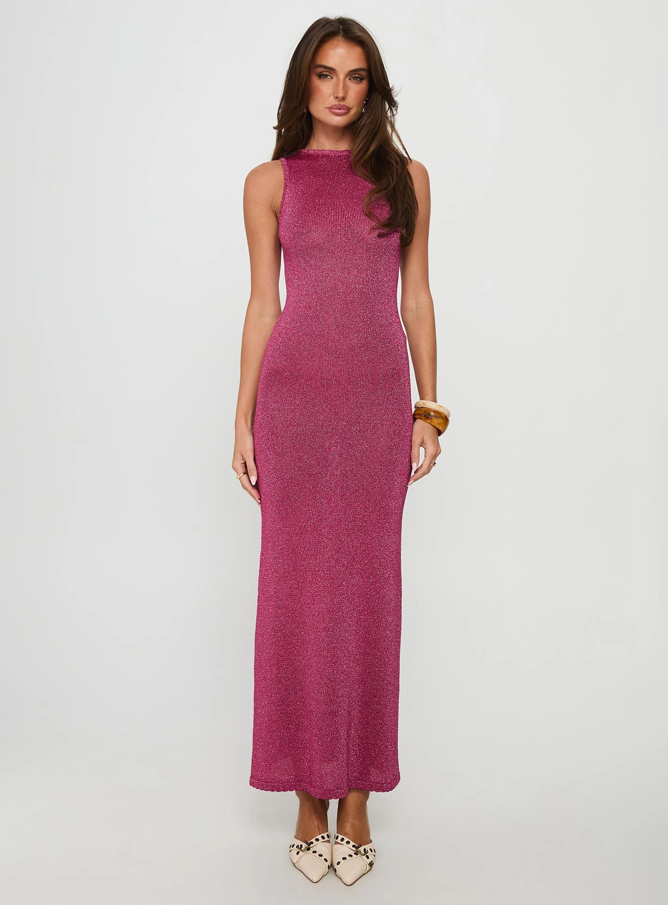 Tourista Maxi Dress Hot Pink - luluinthesky
