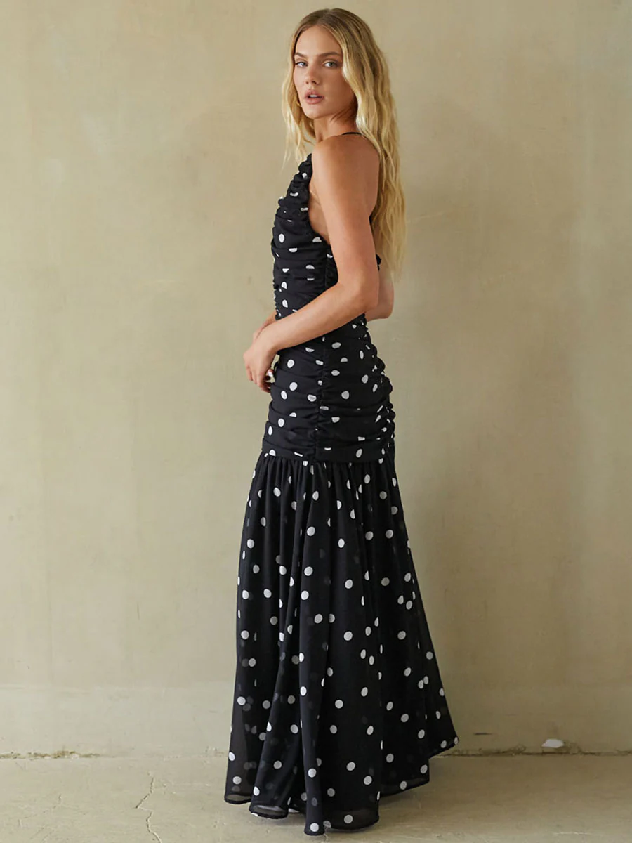 Tansy Ruched Maxi Dress - luluinthesky