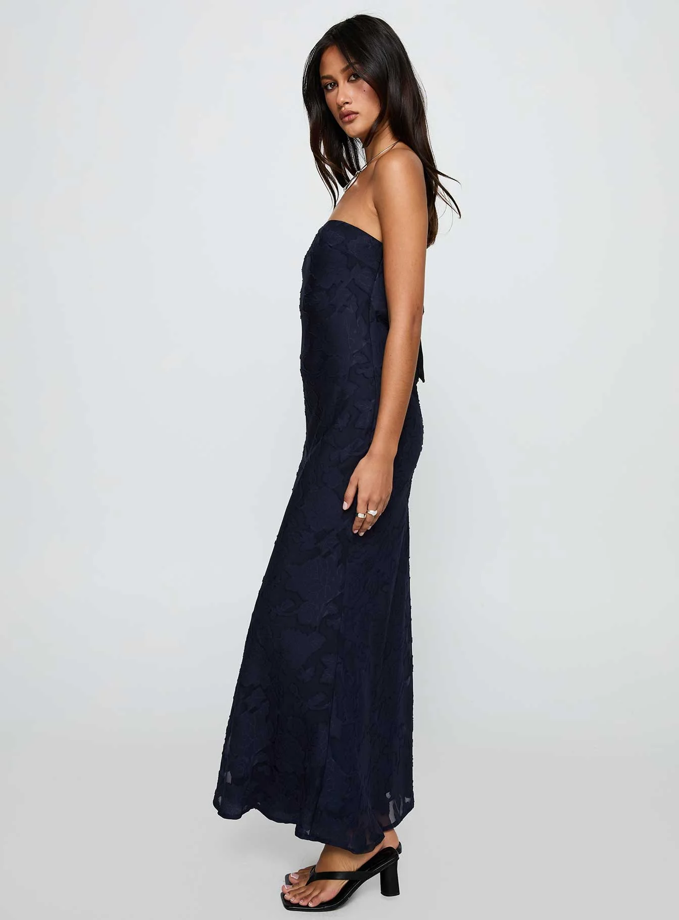 Haley Maxi Dress Navy - luluinthesky