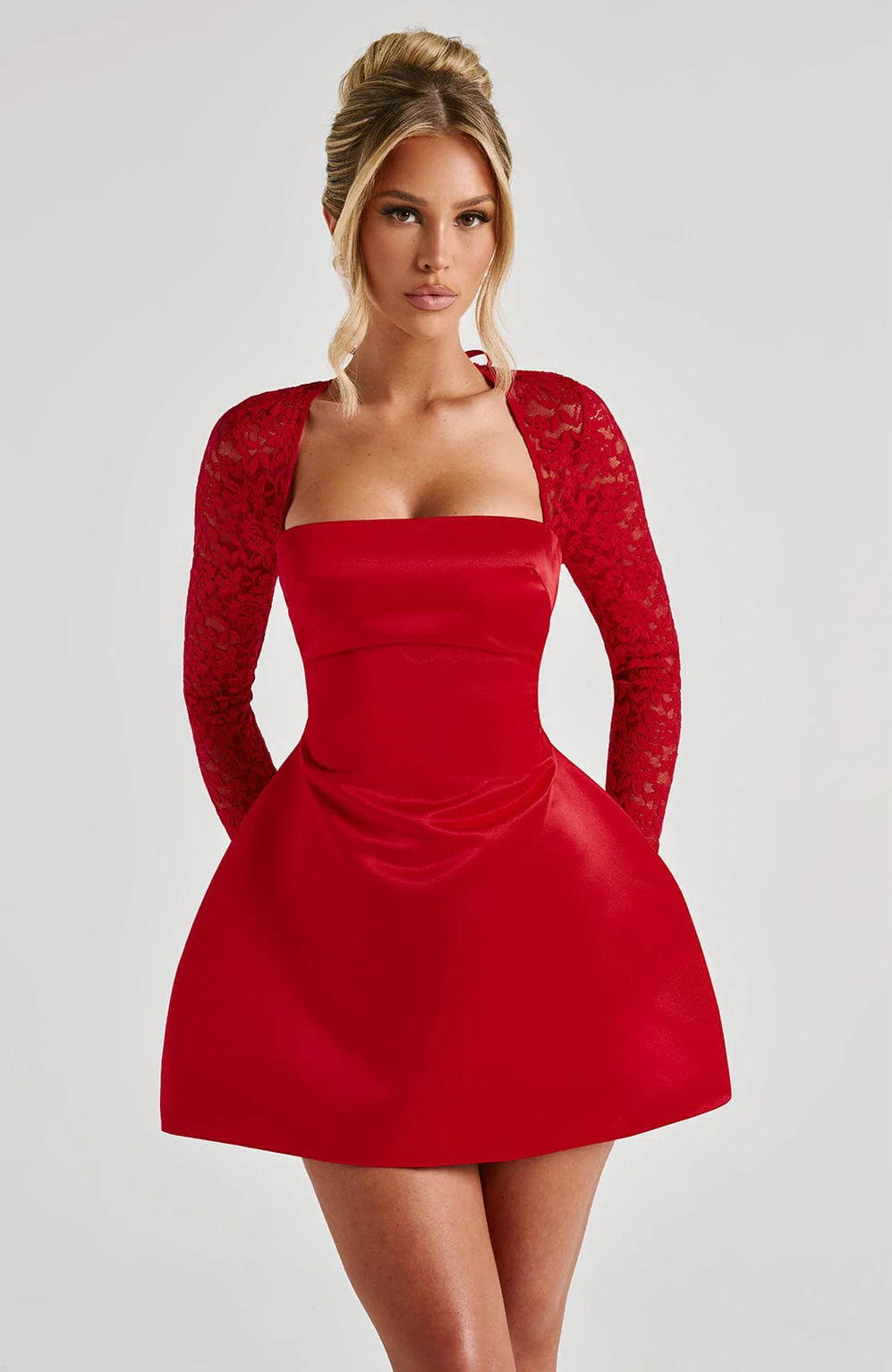 Sadie Mini Dress - Red - luluinthesky