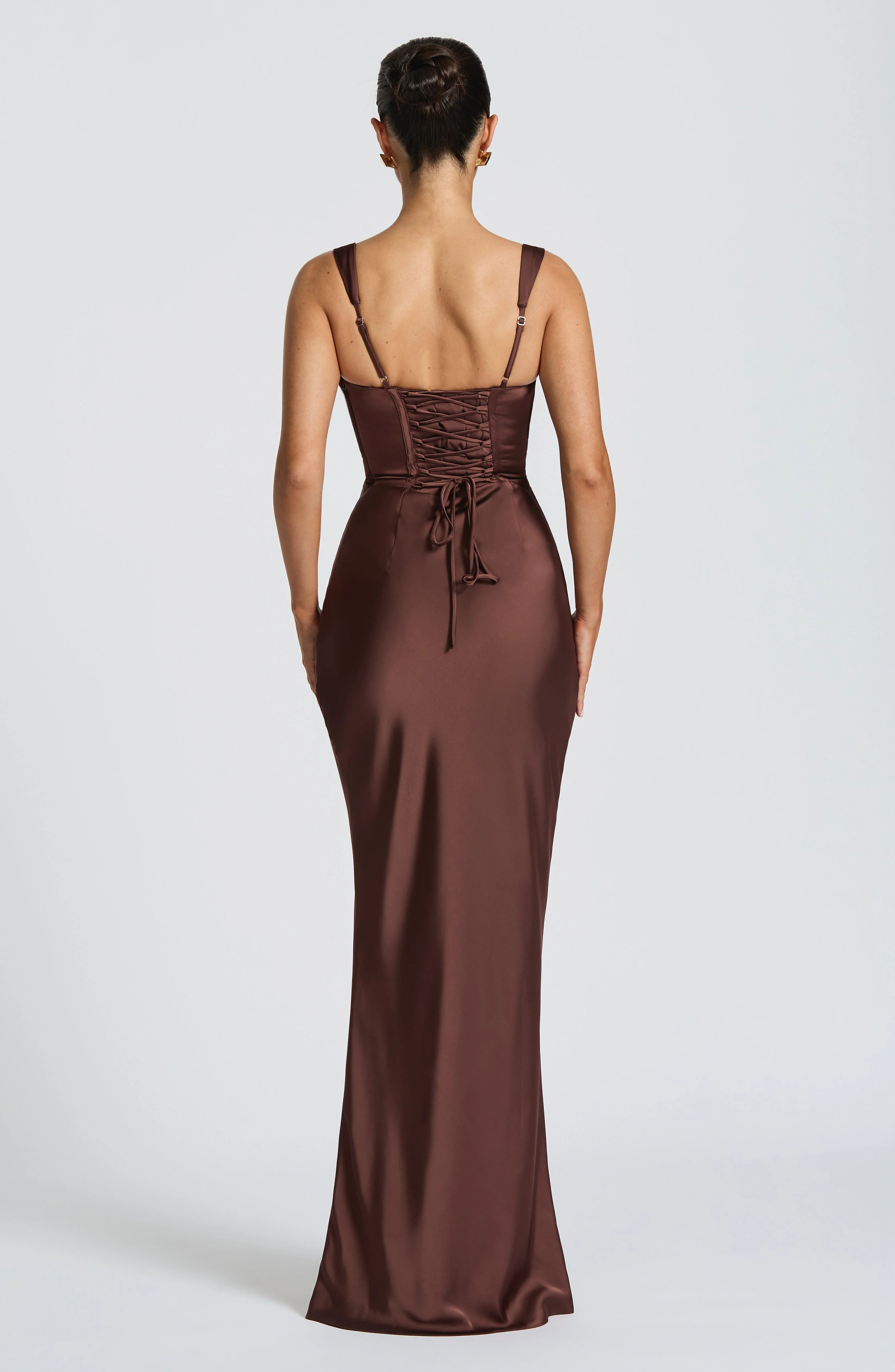 Calanthe Maxi Dress - Plum Brown - luluinthesky