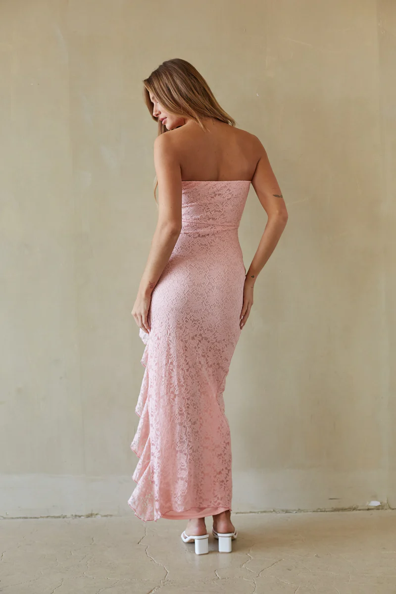 Vivienne Lace Ruffle Maxi Dress - luluinthesky