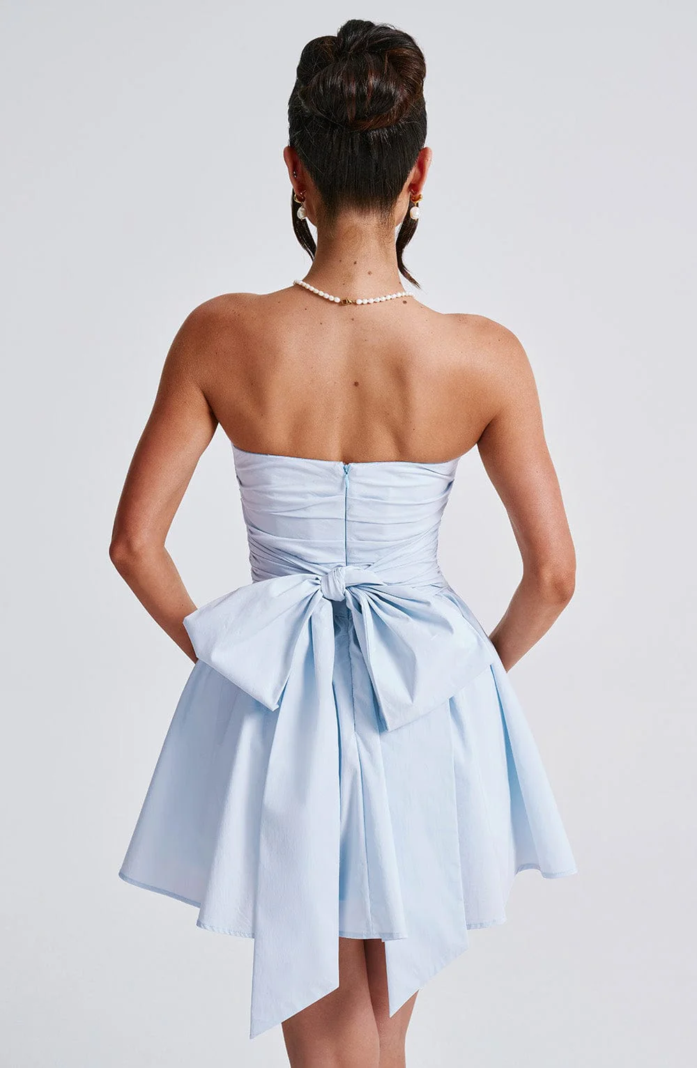 Katrina Mini Dress - Blue - luluinthesky