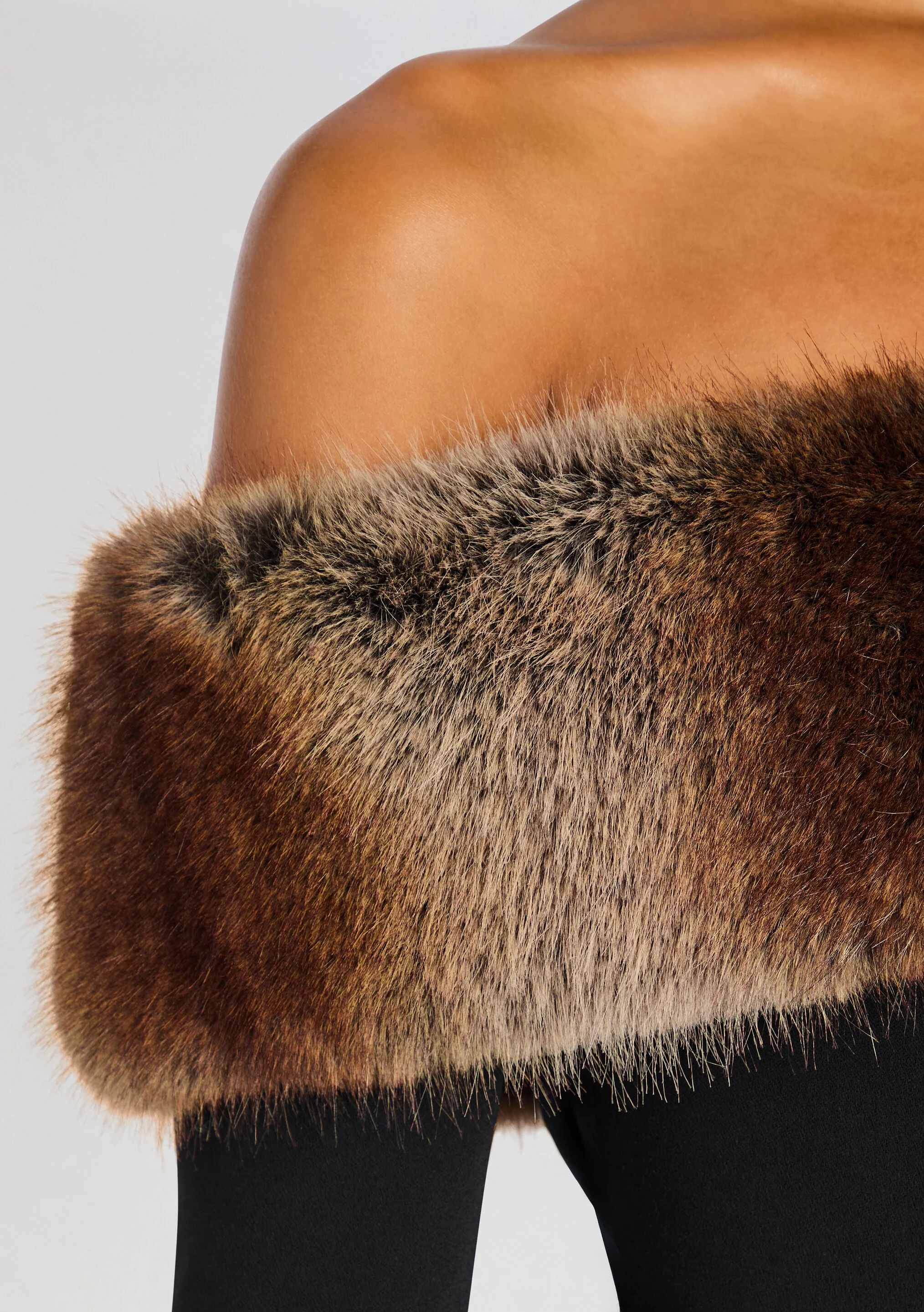 Elspeth Faux Fur Dress - luluinthesky