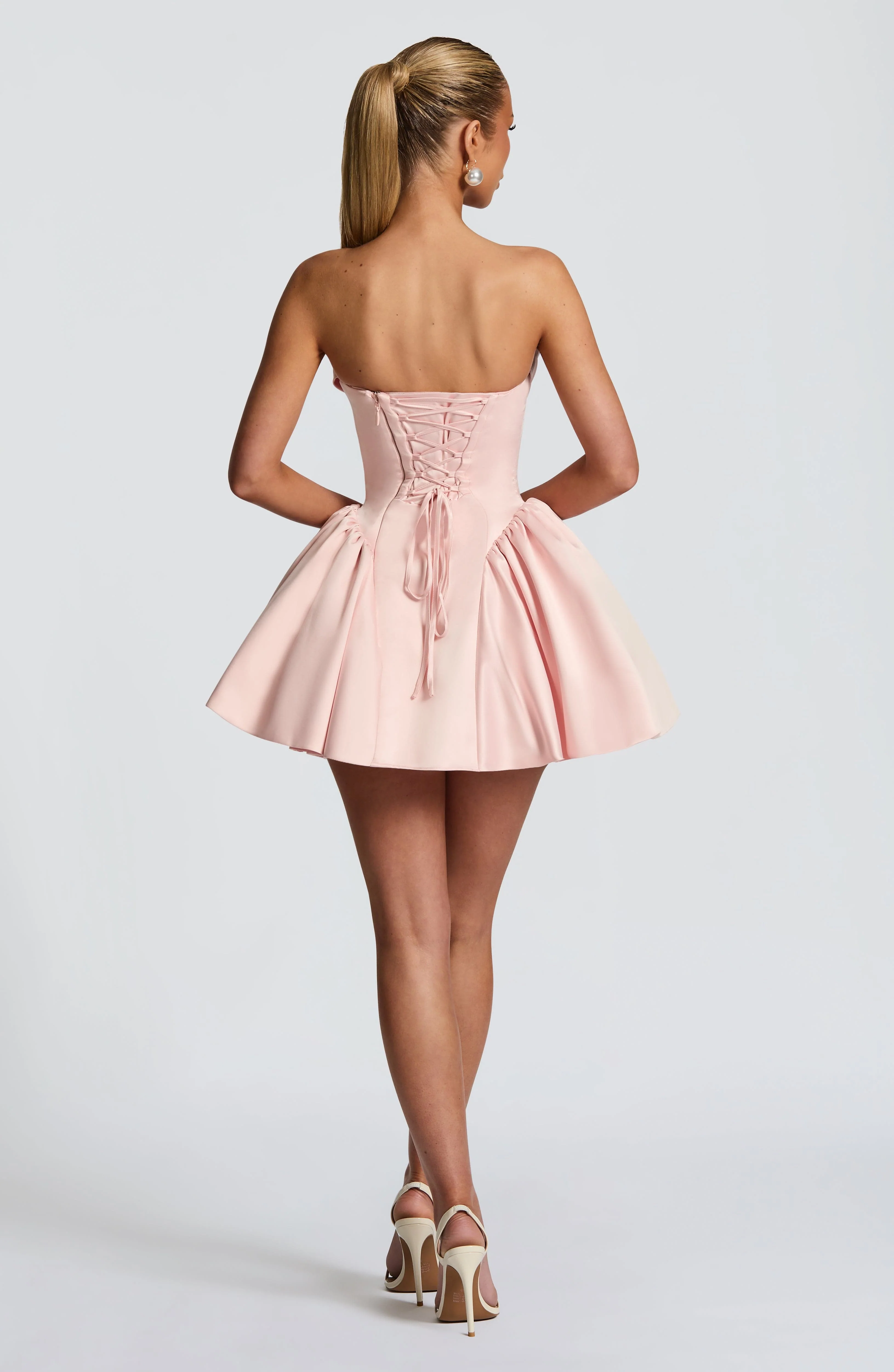 Trinity Mini Dress - Blush - luluinthesky