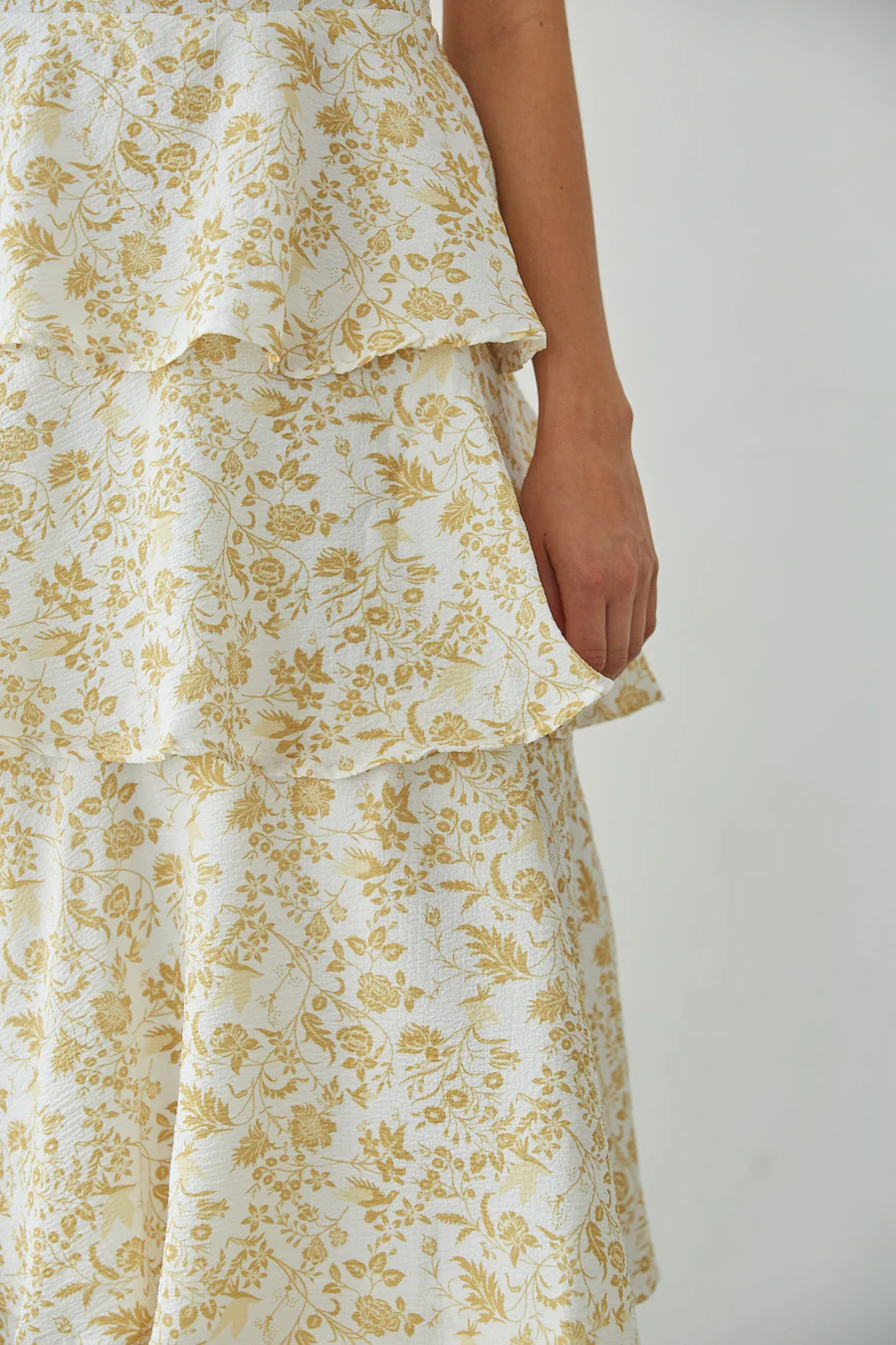 Everlee Bustier Tiered Maxi Dress - luluinthesky