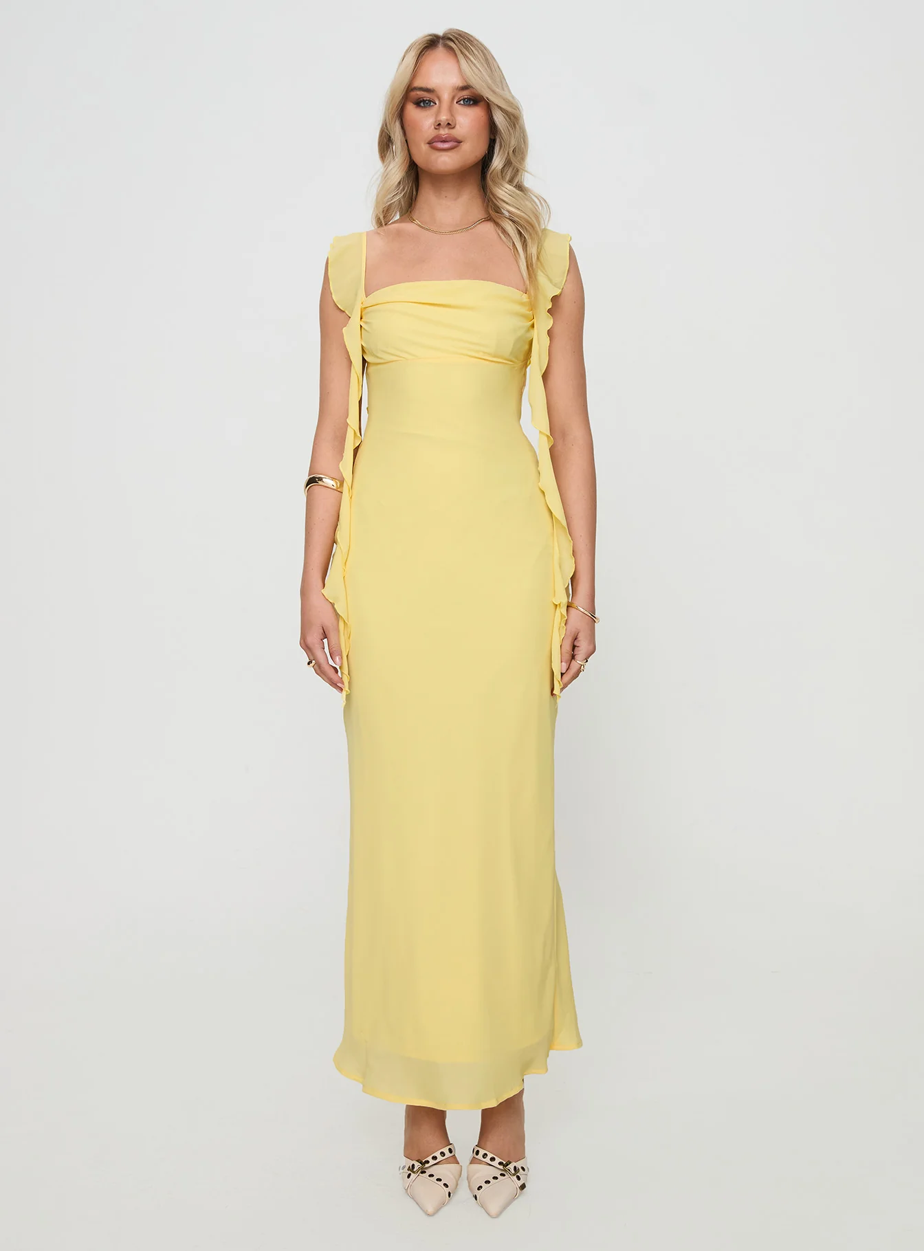 Lanai Maxi Dress Lemon - luluinthesky