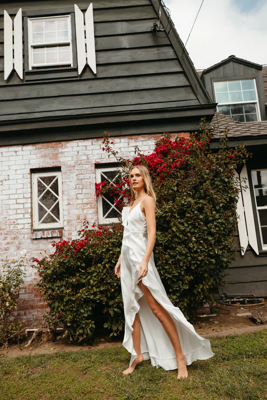 Esmerelda Ruffle Trim Maxi Dress - luluinthesky