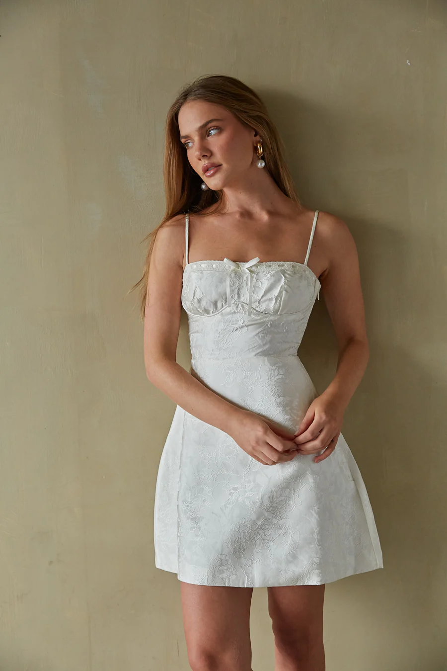 Juliet Jacquard Mini Dress - luluinthesky