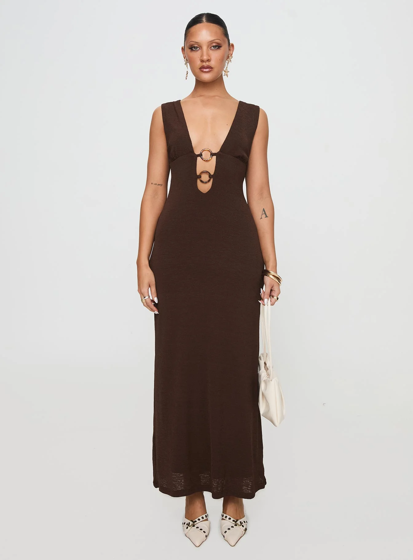 Steward Maxi Dress Chocolate - luluinthesky