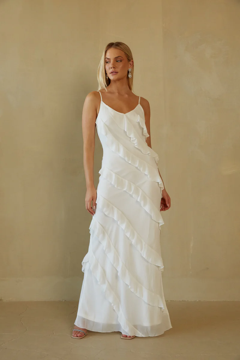Elizabeth Tiered Ruffle Maxi Dress - luluinthesky