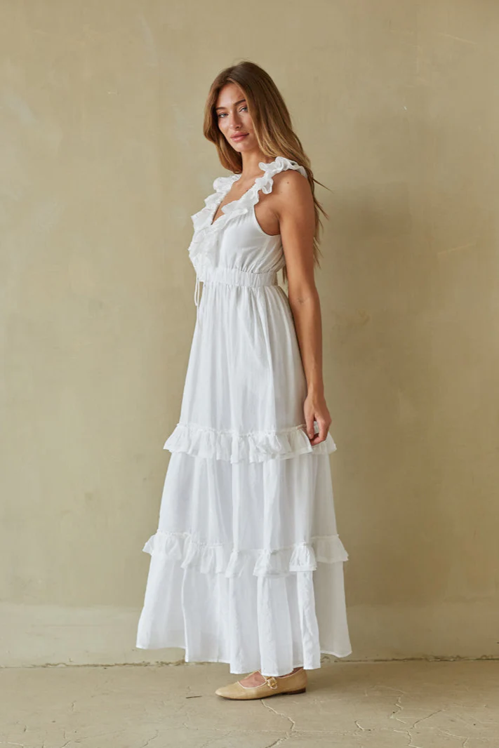 Diana Ruffle Tiered Maxi Dress - luluinthesky