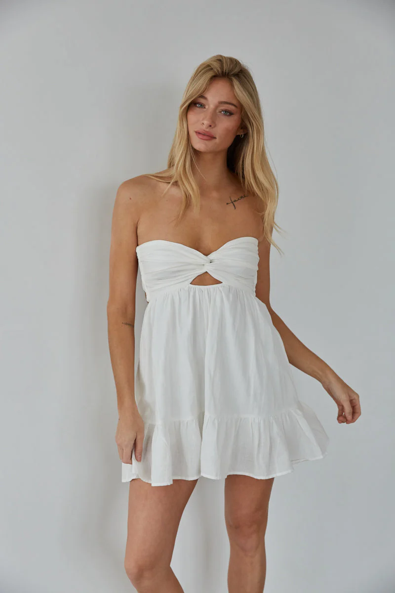 Savannah Twist Front Romper - luluinthesky