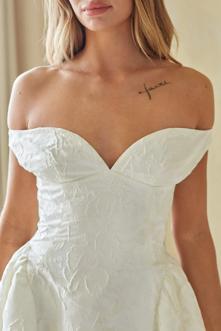 Darcie Jacquard Mini Dress - luluinthesky