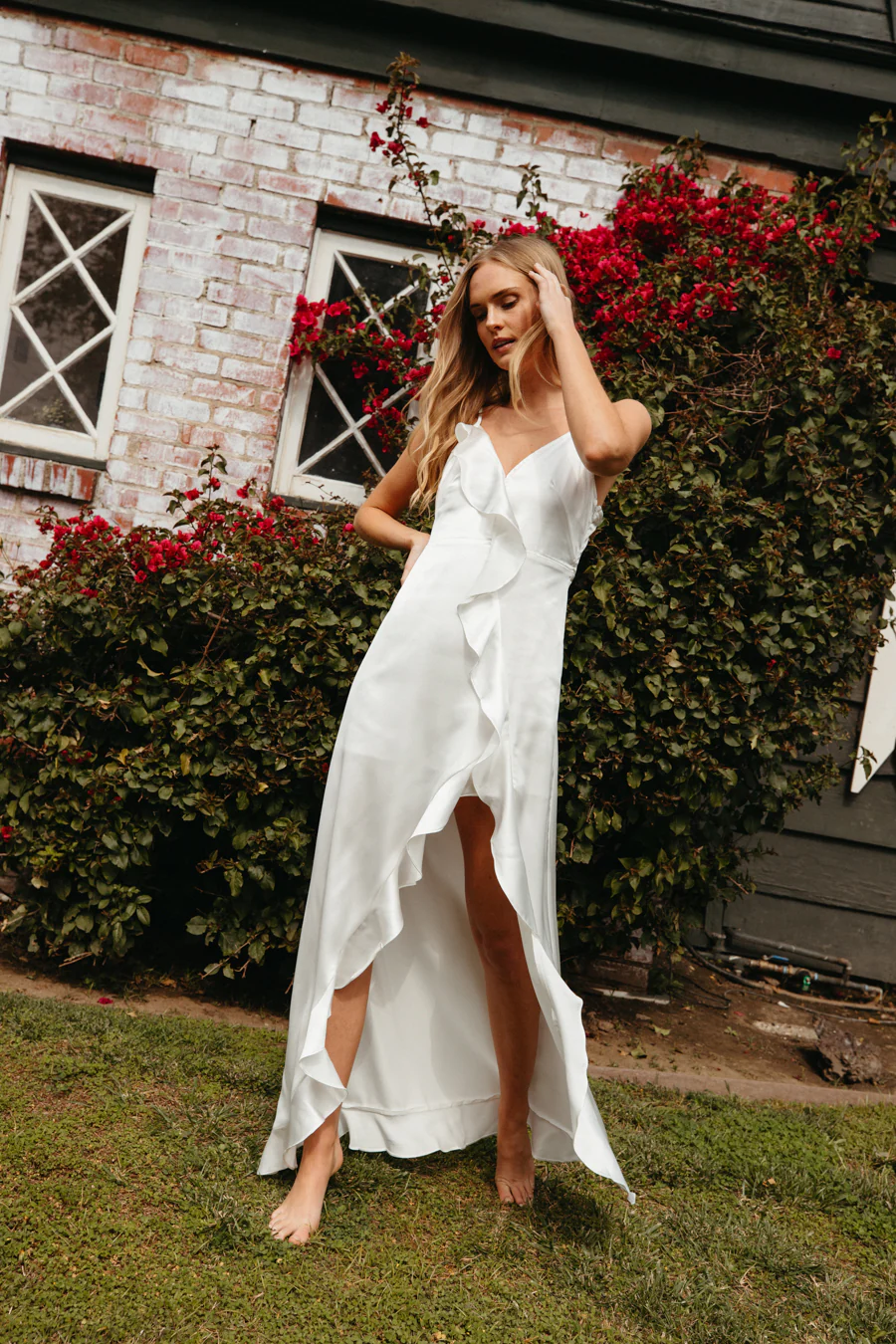 Esmerelda Ruffle Trim Maxi Dress - luluinthesky