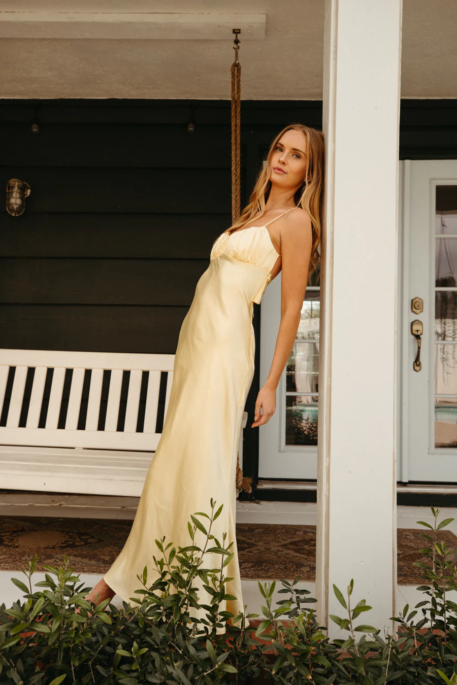 Andie Open Back Satin Maxi Dress - luluinthesky