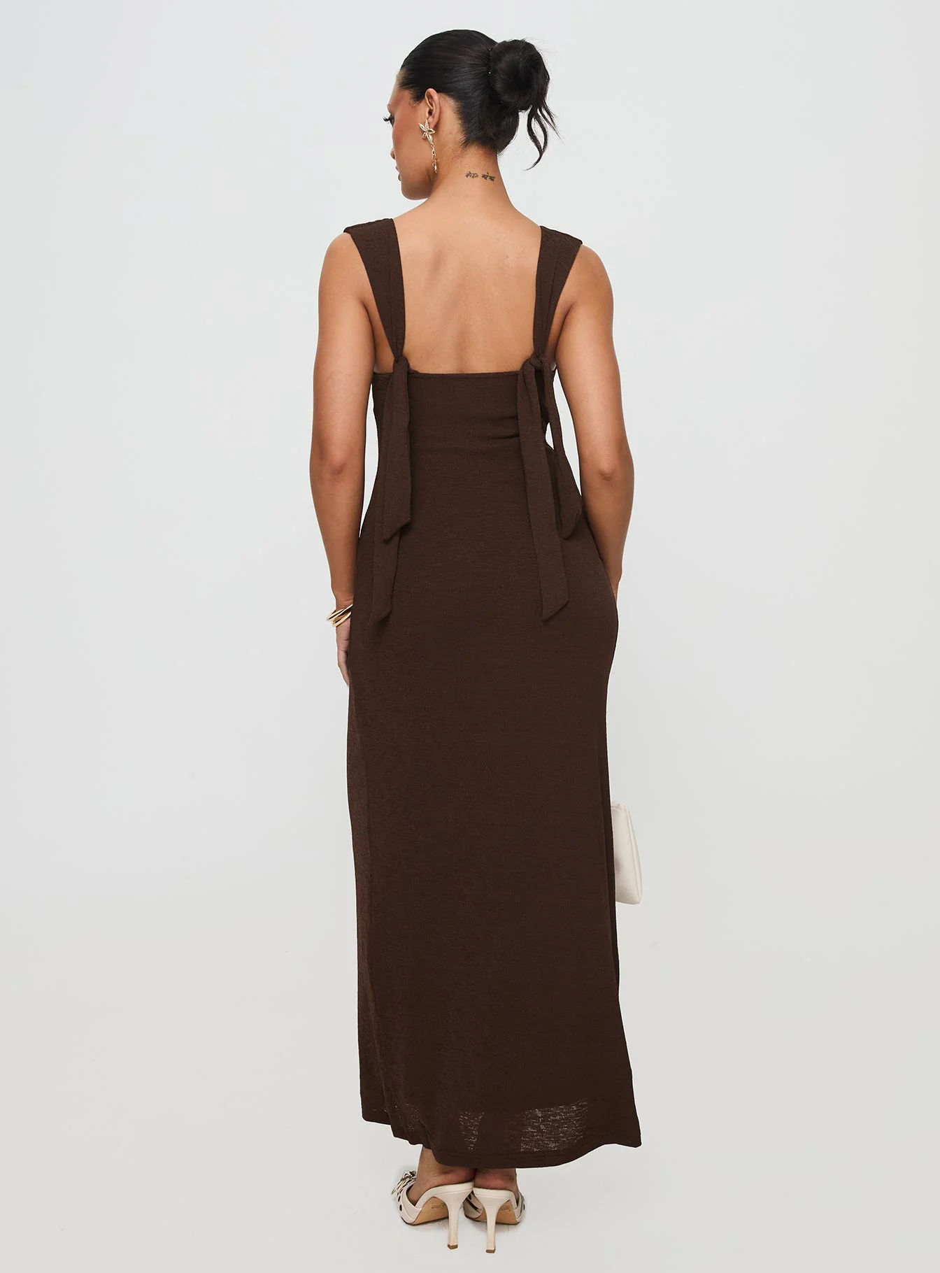 Steward Maxi Dress Chocolate - luluinthesky