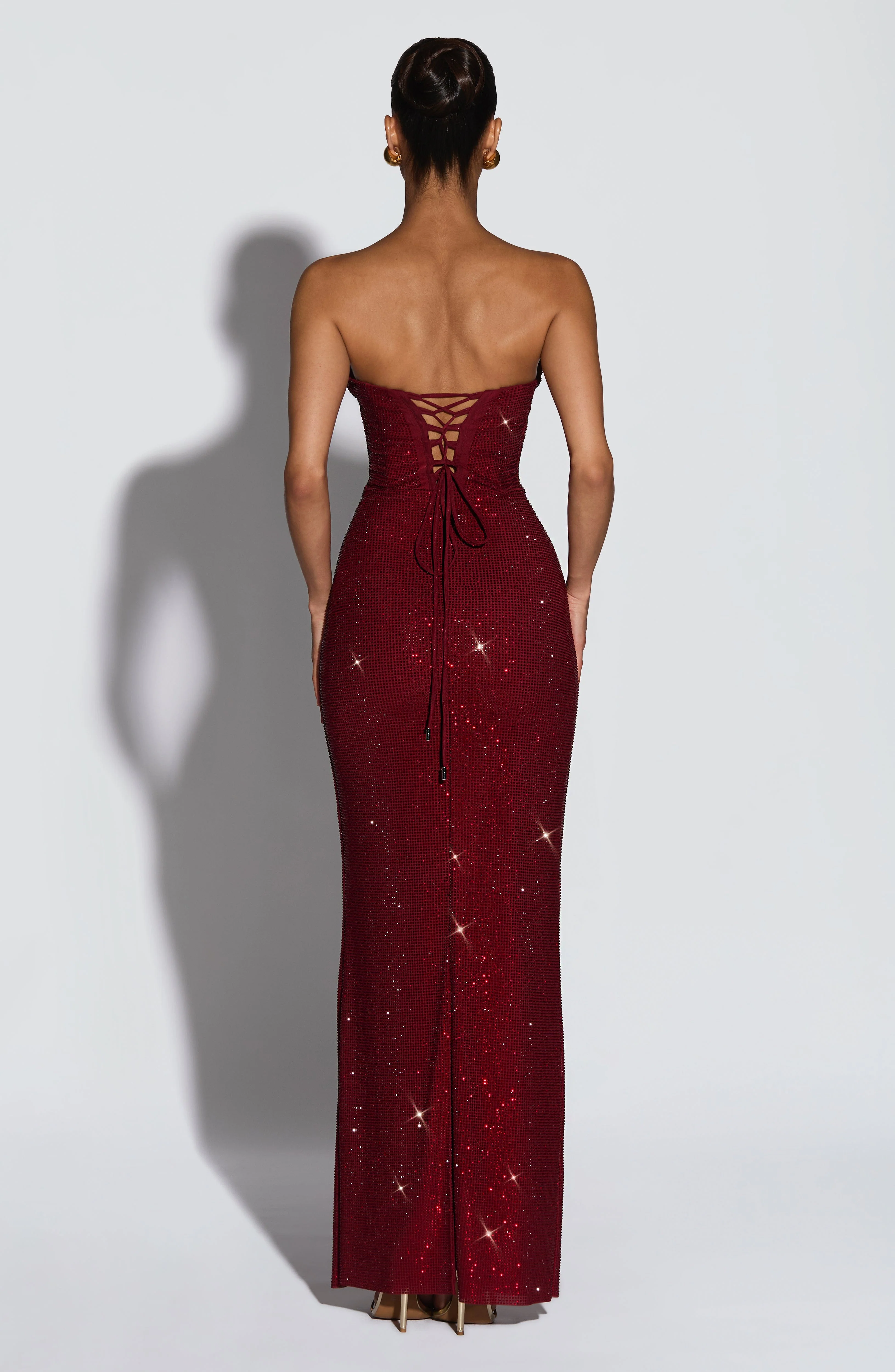 Mirabella Maxi Dress - Burgundy - luluinthesky