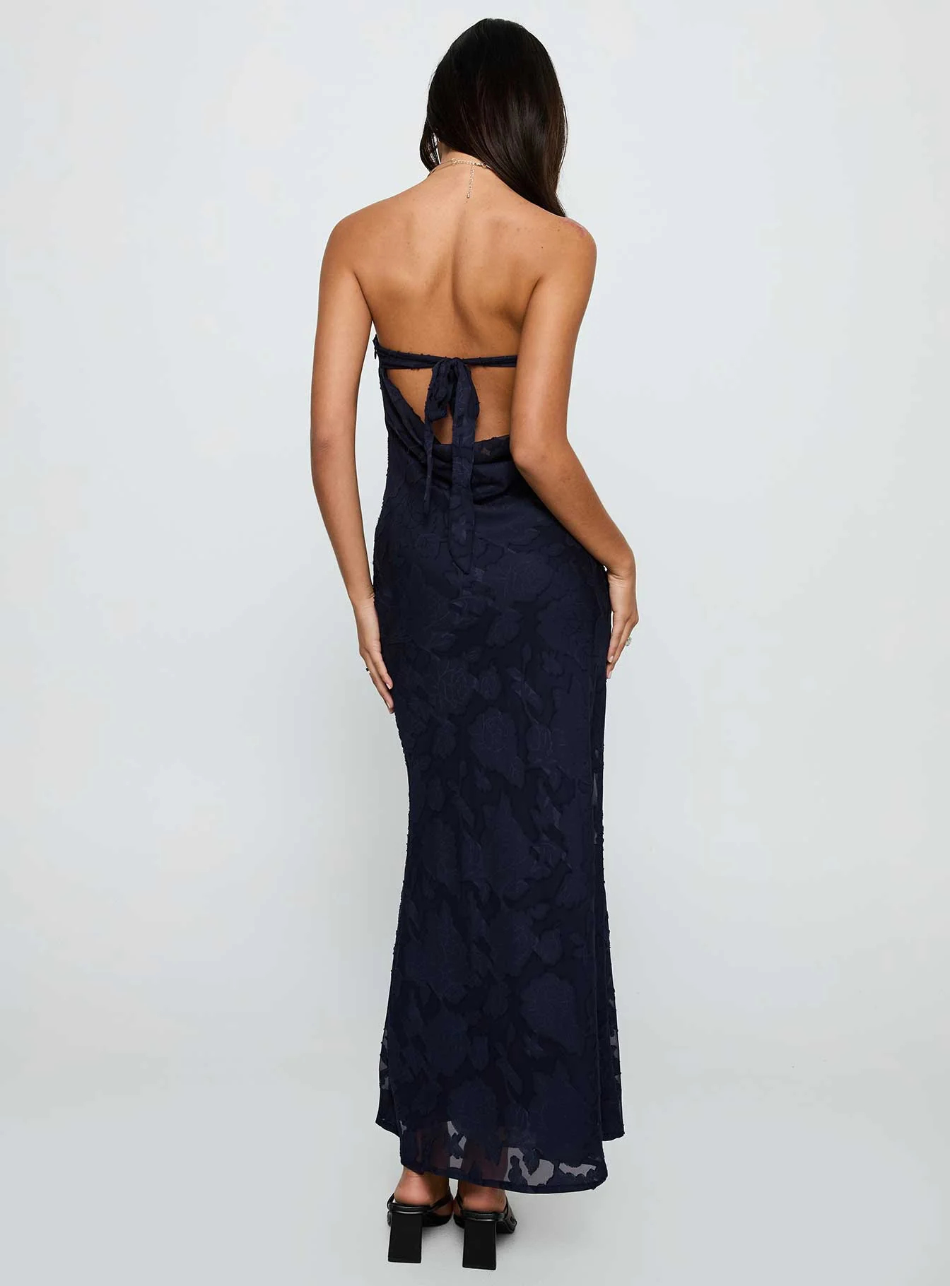 Haley Maxi Dress Navy - luluinthesky