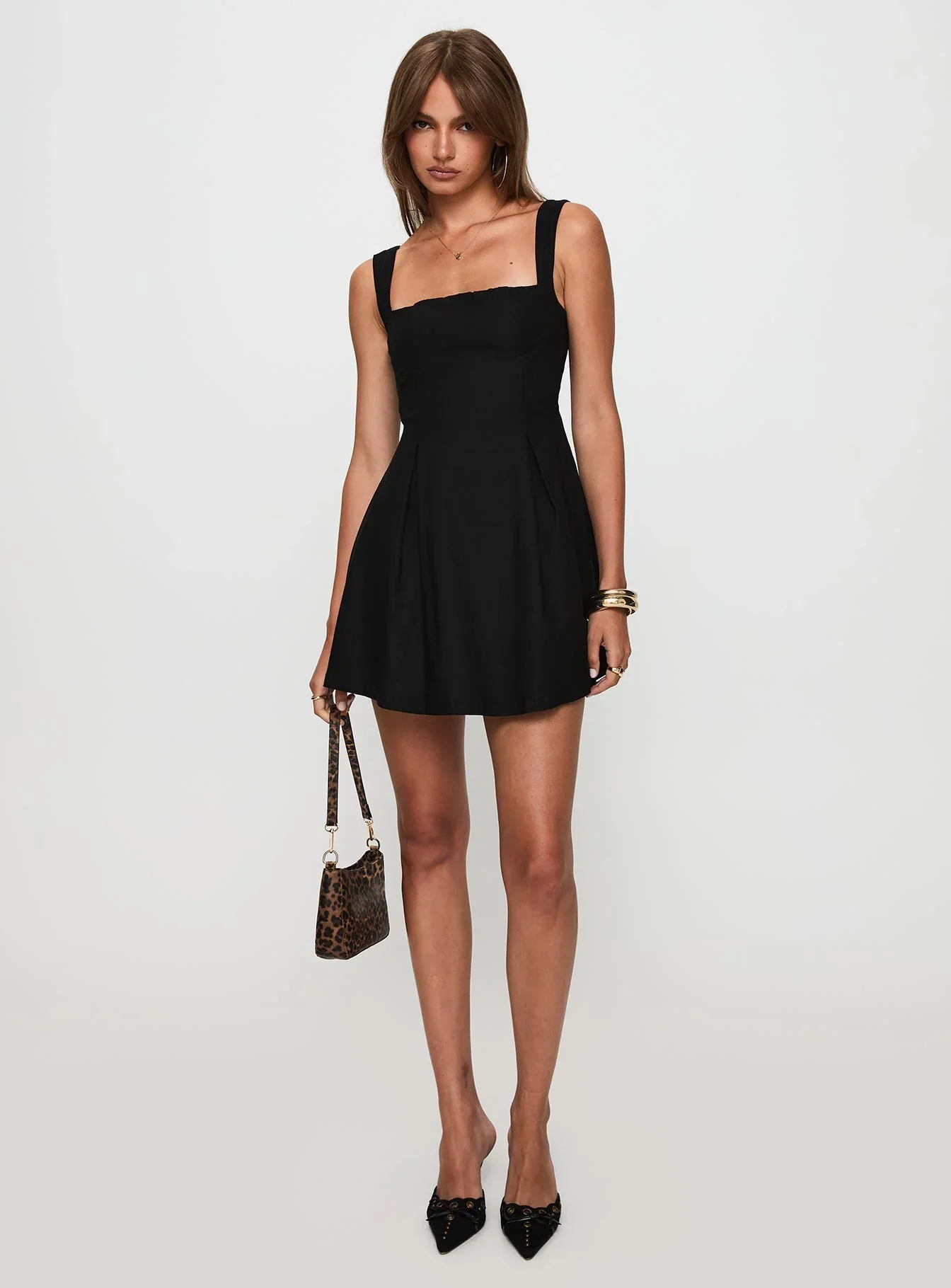 Xanthus Mini Dress Black - luluinthesky