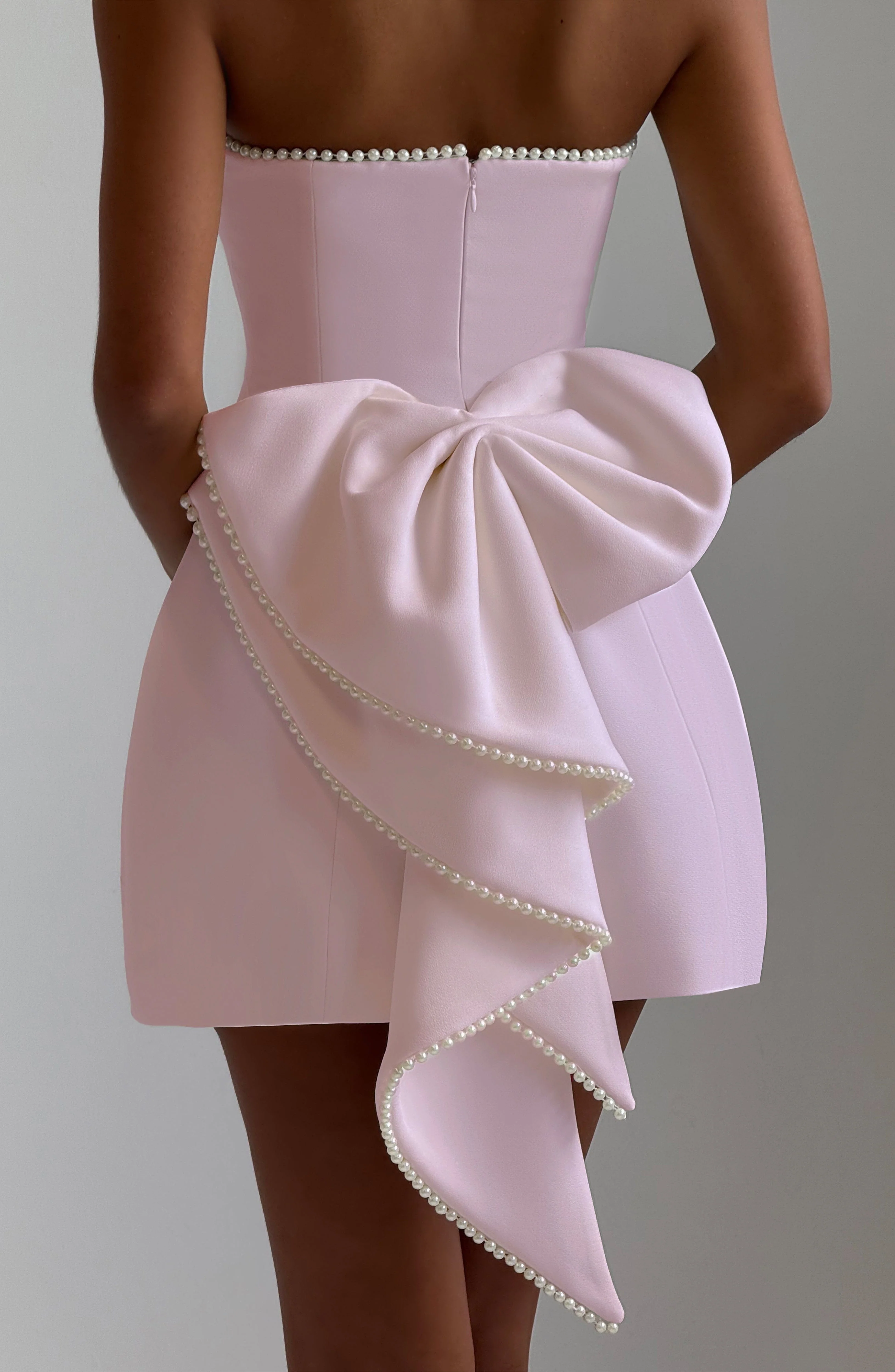 Suni Mini Dress - Blush - luluinthesky