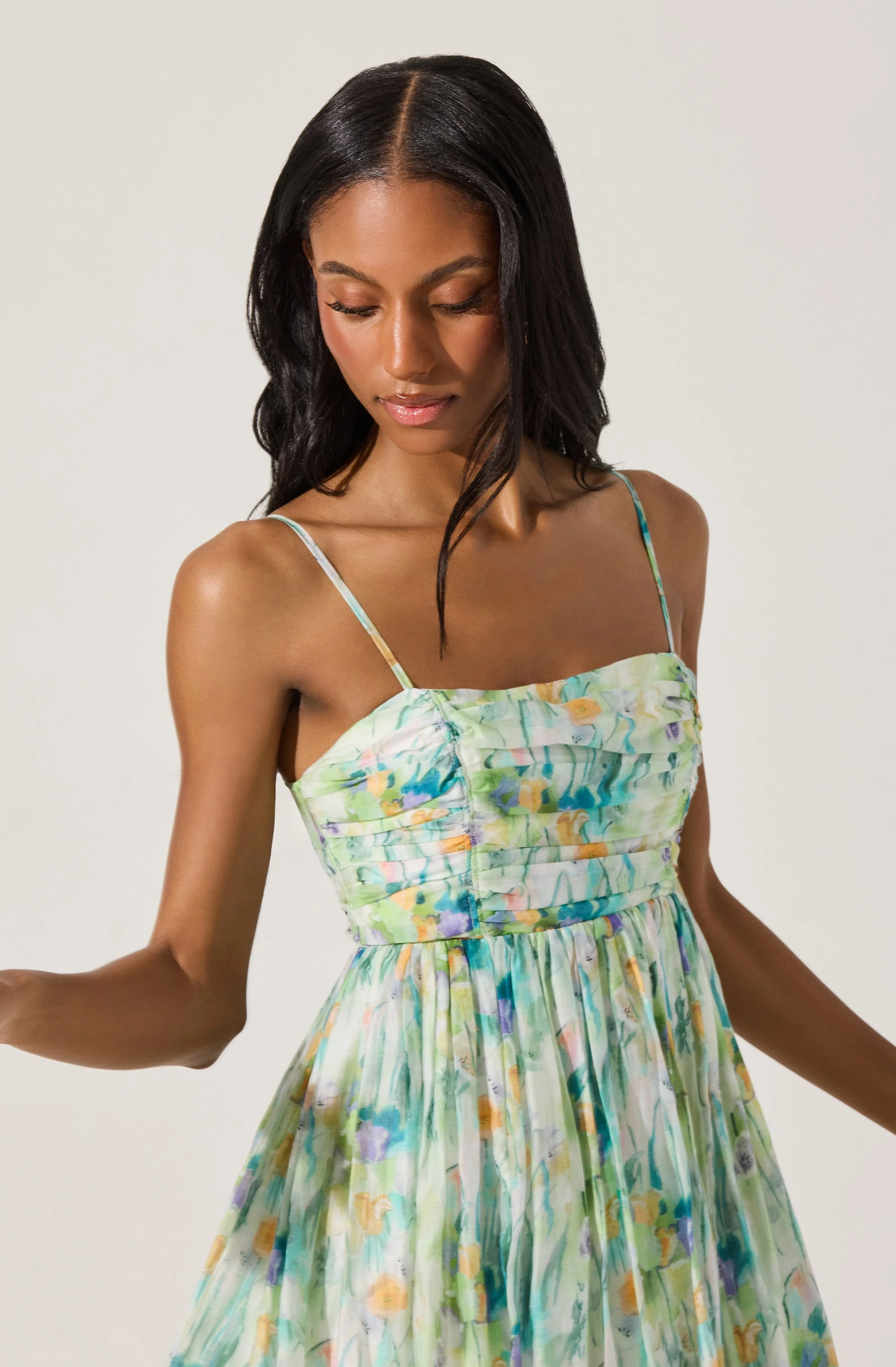 Bubble Floral Mini Dress - luluinthesky